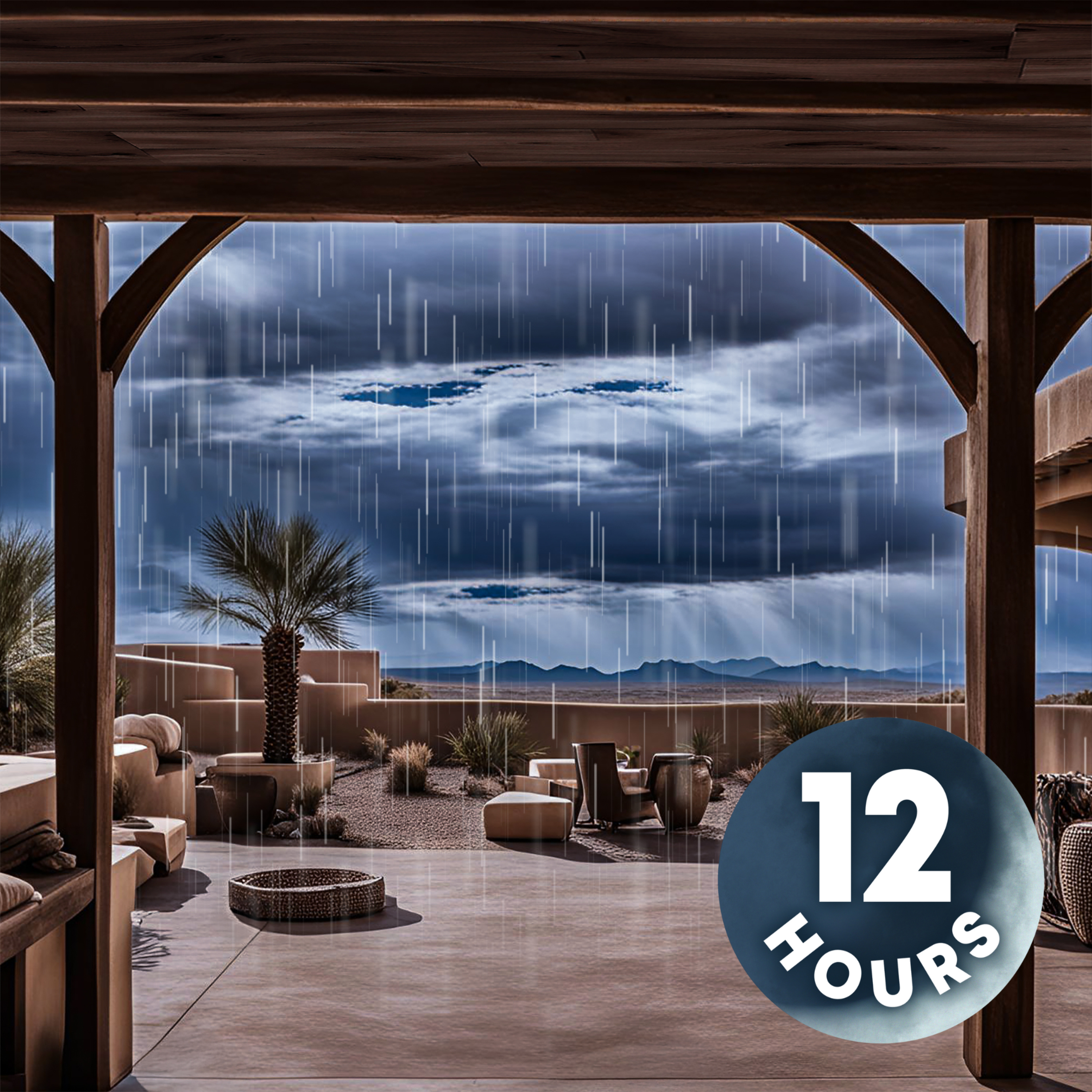 Torrential Downpour & Heavy Thunder | 12-Hour Thunderstorm Sleep Sounds