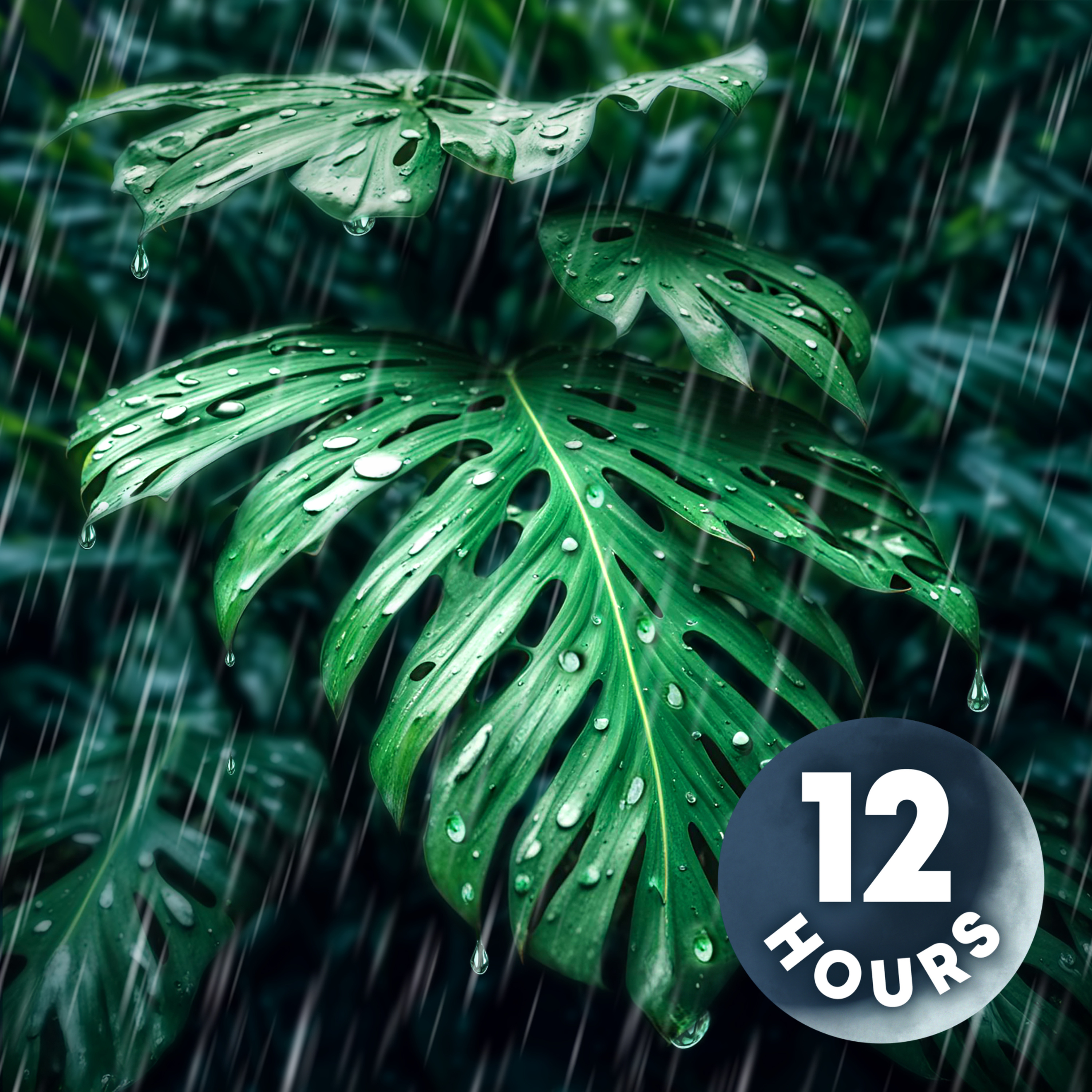 Rainstorm Sounds in the Tropics! | 12-Hour Rain Noise & Nature Sounds