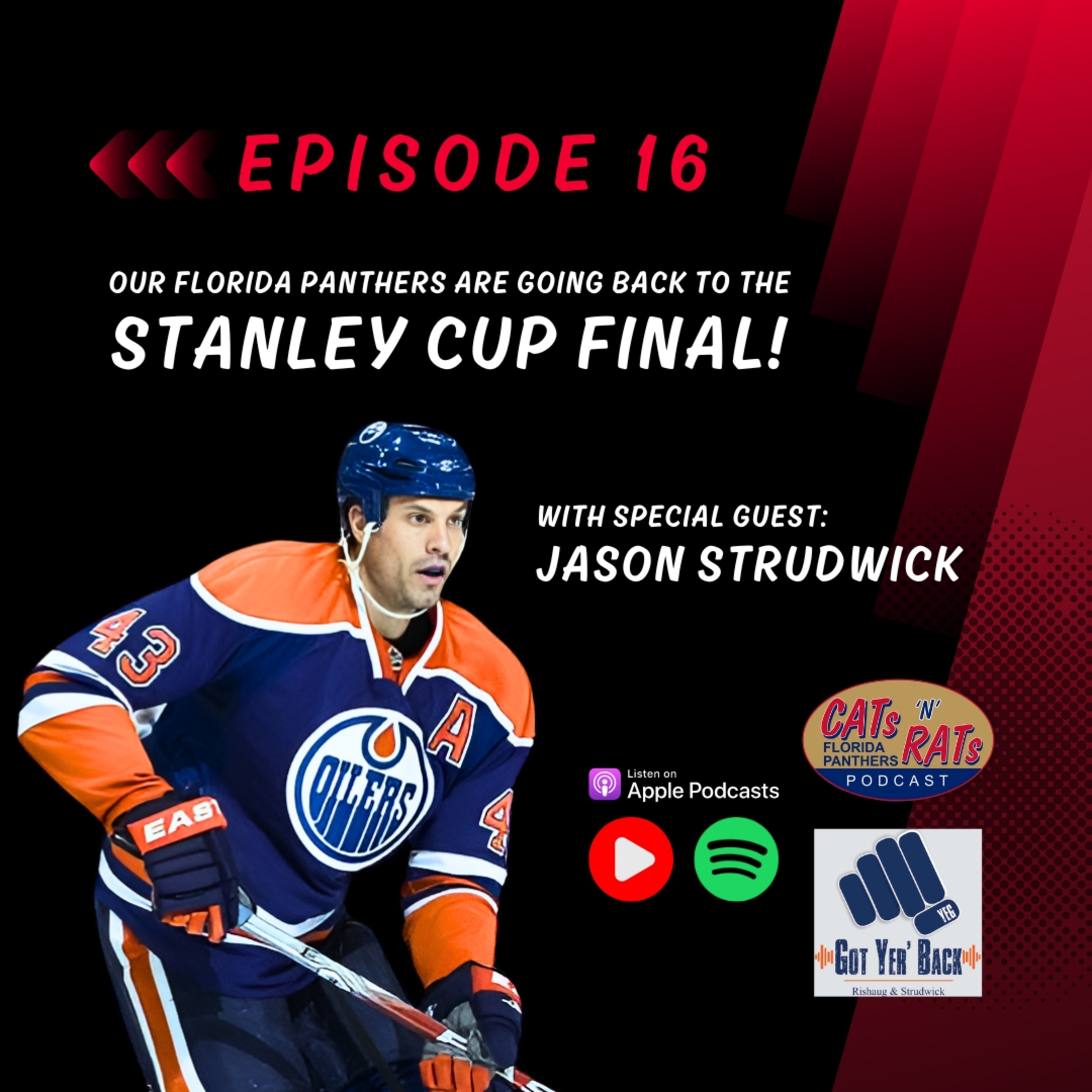 Cats N Rats Episode 16 — Our Florida Panthers are going back to the Stanley Cup Final! — with Special Guest Jason Strudwick episode artwork