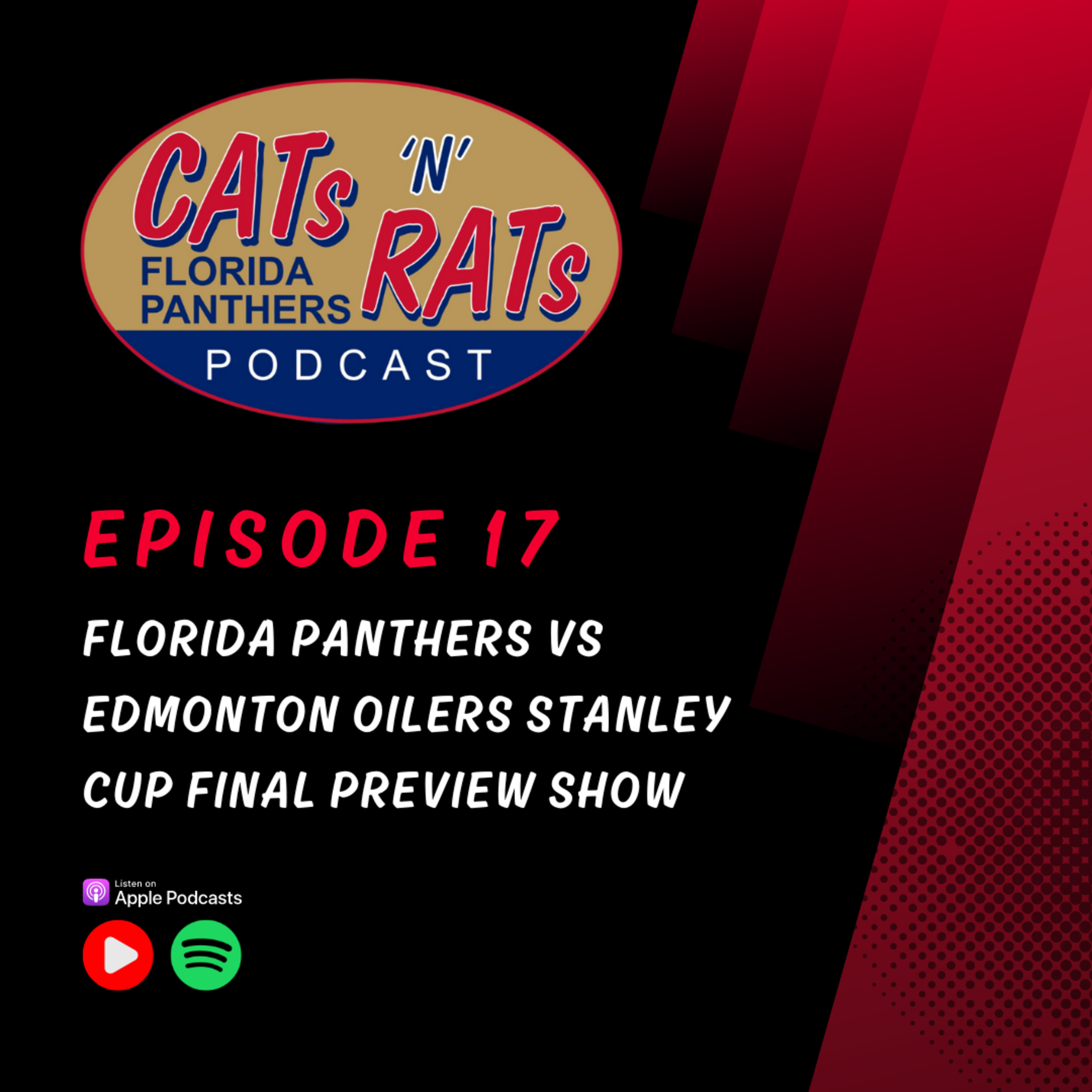 Cats N Rats Episode 17 — Florida Panthers vs Edmonton Oilers Stanley Cup Final Preview Show episode artwork