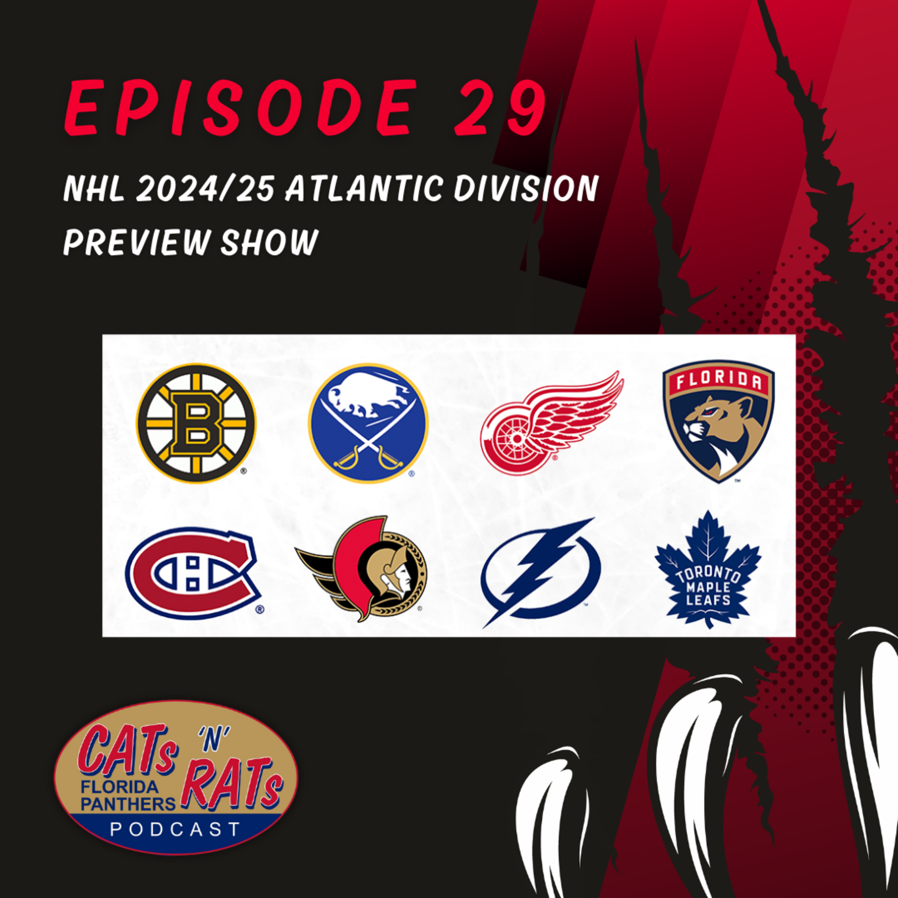 Cats N Rats Episode 29 — NHL 2024/25 Atlantic Division Preview Show episode artwork