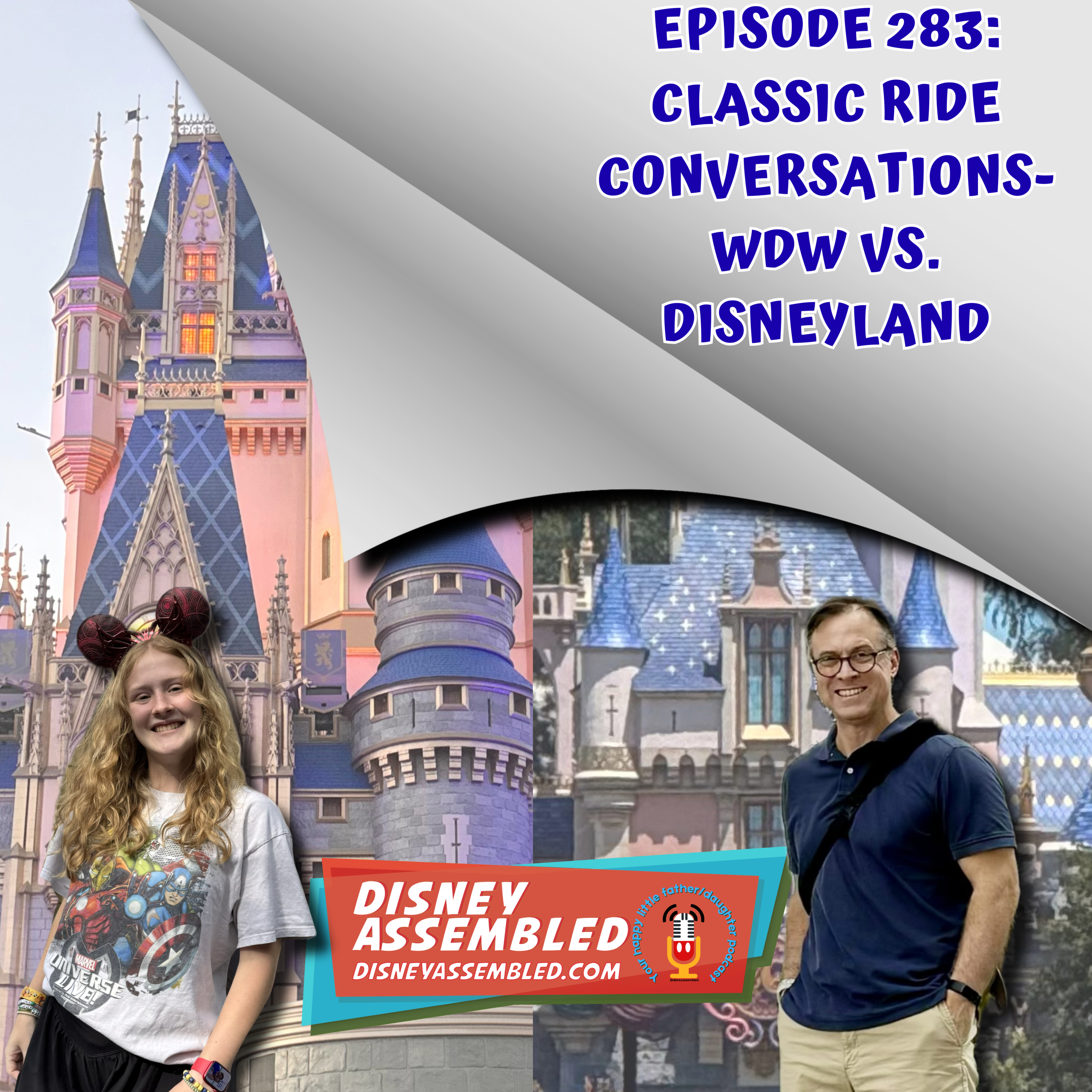 Classic Ride Conversations - WDW vs. Disneyland episode artwork