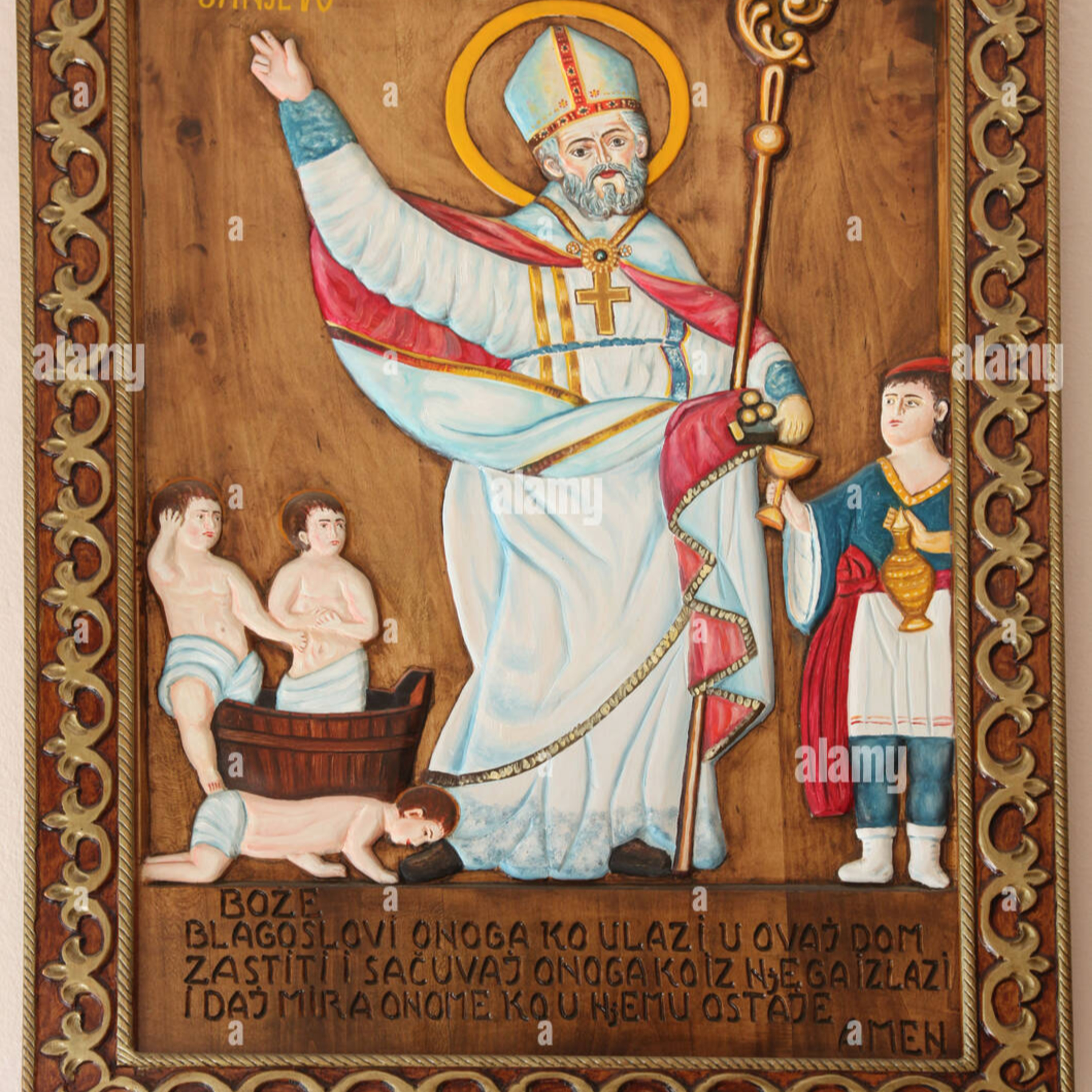 Saint Nicholas, AKA the real BAD Santa with intro music