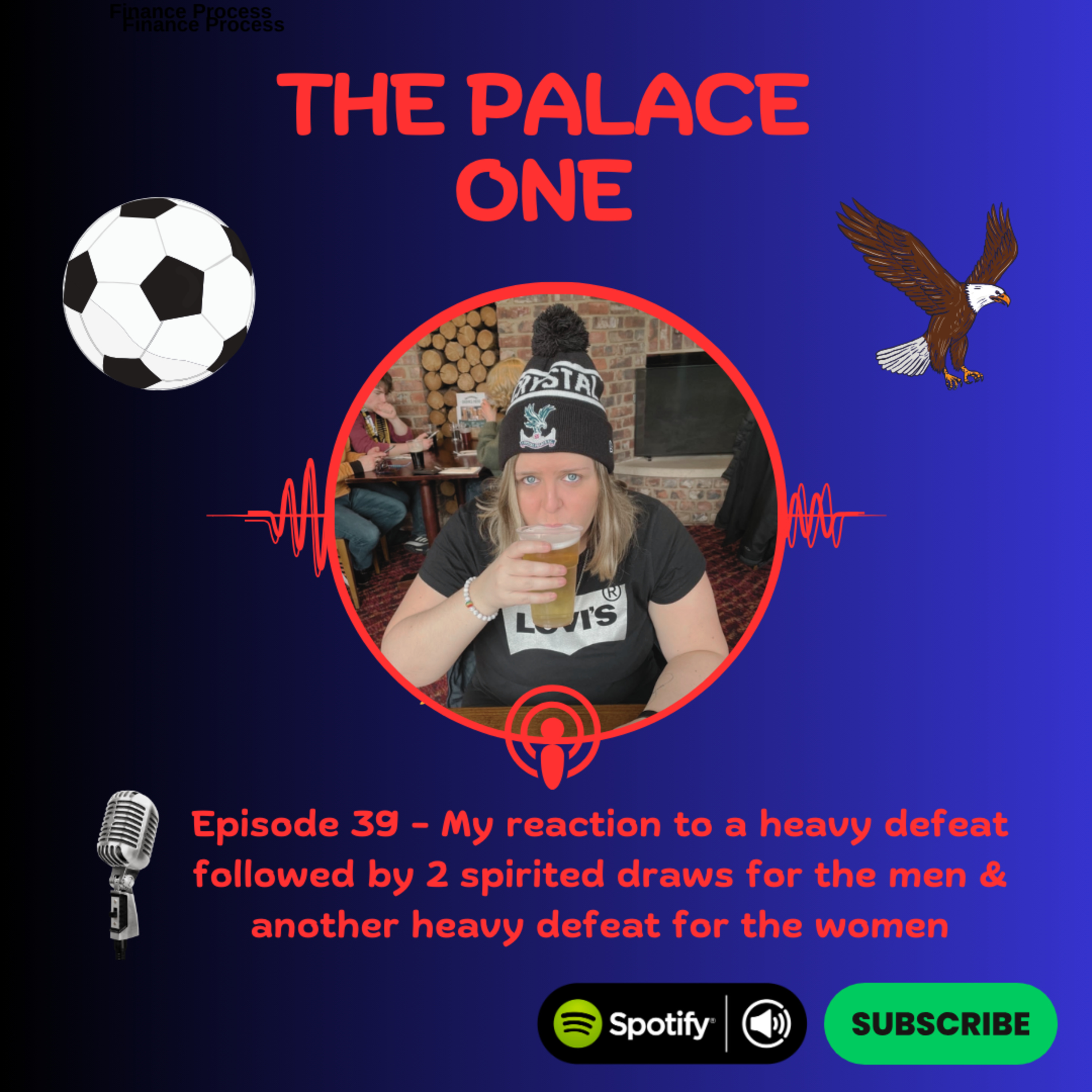 Episode 39: The Palace One Reacts - A heavy defeat followed by 2 spirited draws for the men and another heavy loss for the women episode artwork