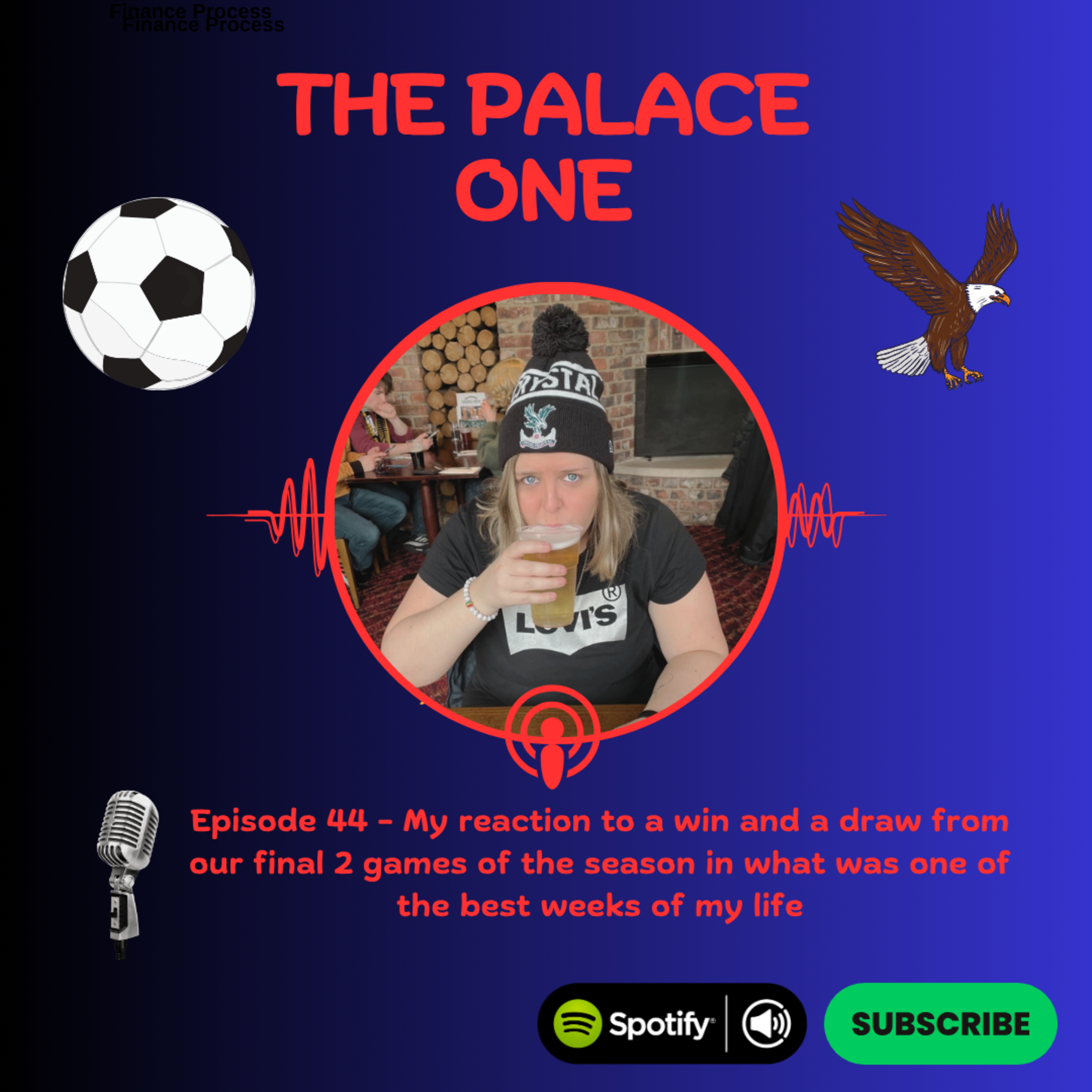 Episode 44: The Palace One Reacts - A win and a draw from our final 2 games in the best and most bonkers week of my life episode artwork