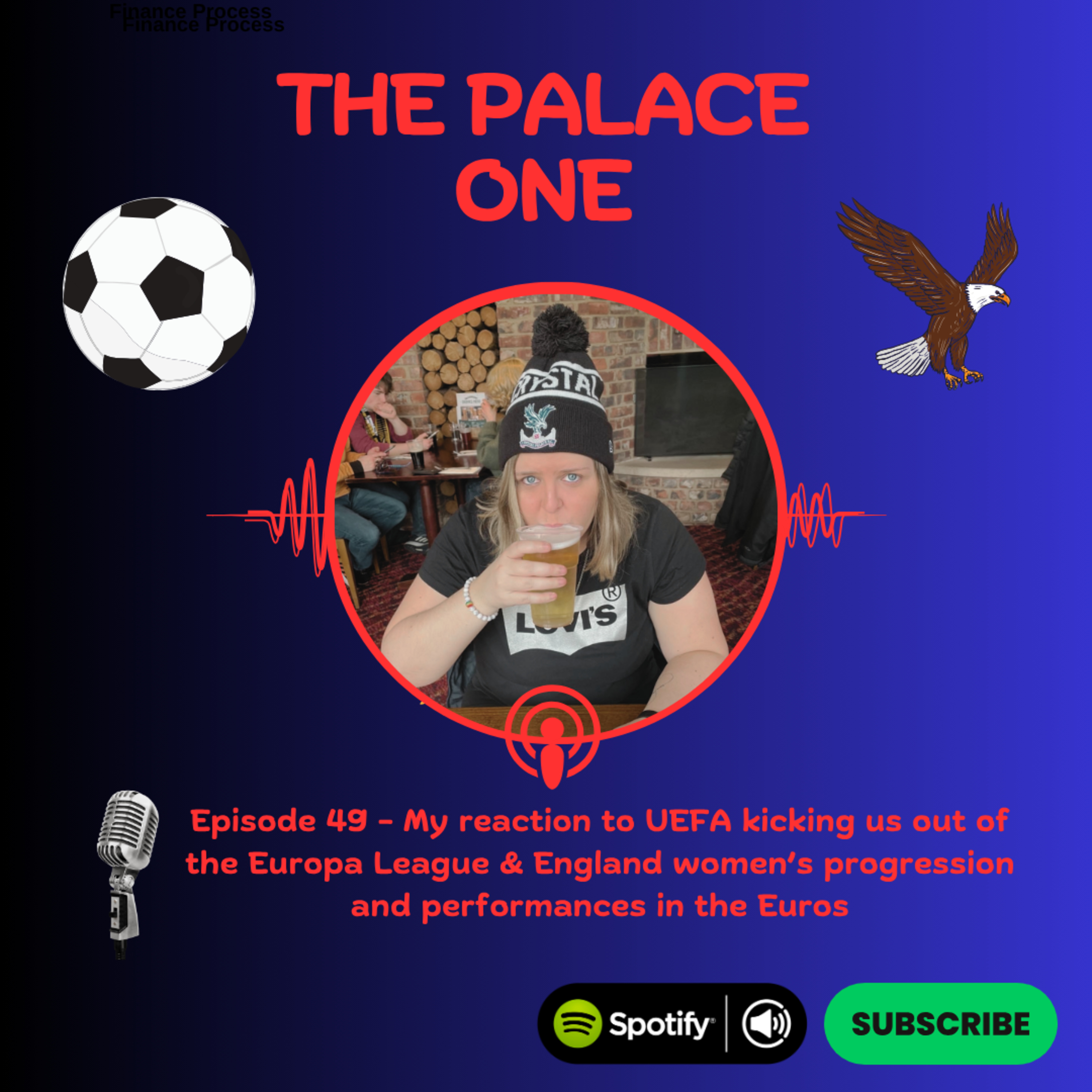 Episode 49: The Palace One Reacts - UEFA kick us out of the Europa League & England Women progress to the semi final of the Euros episode artwork