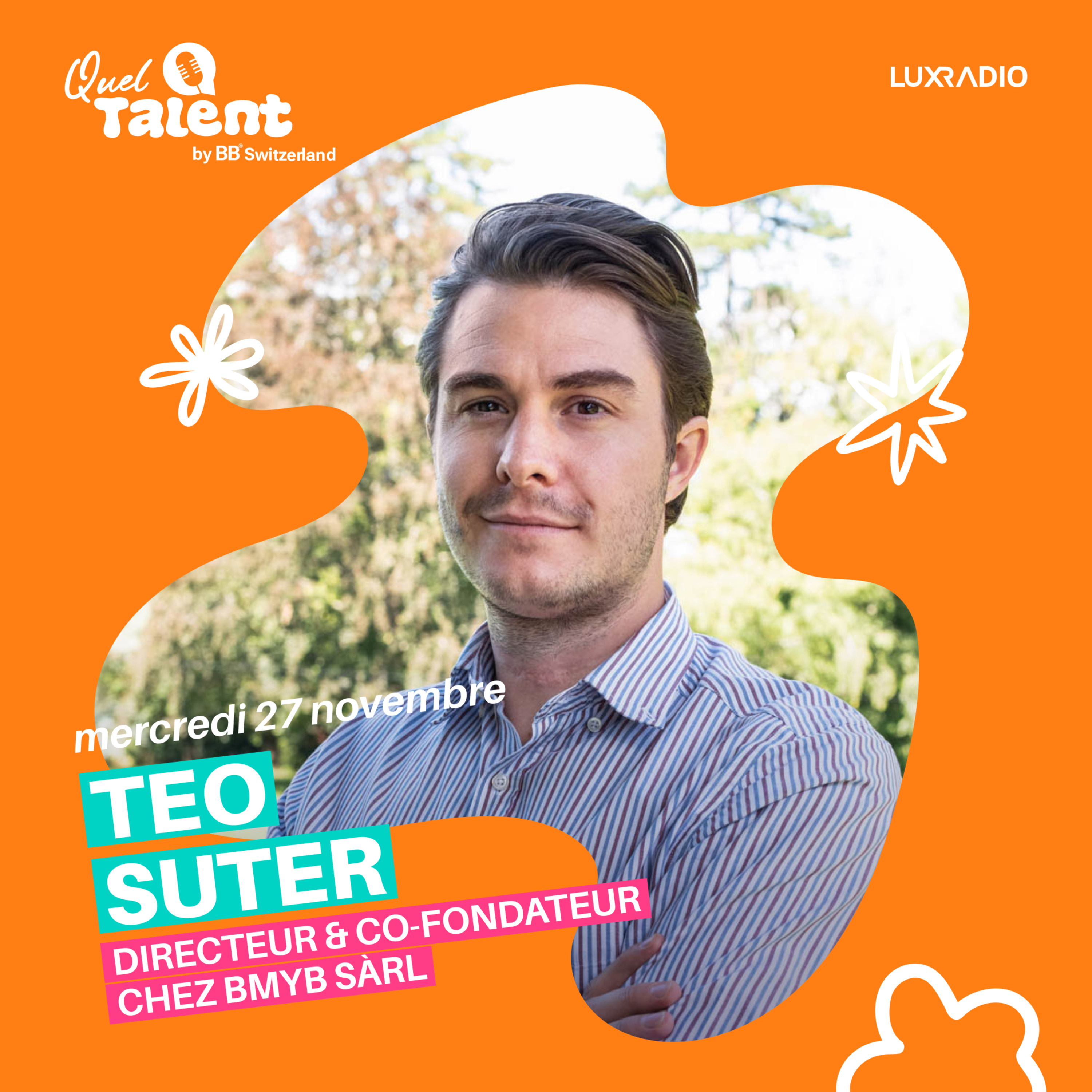 Teo Suter, directeur et co-fondateur chez BMYB Sàrl - Emission du 27 novembre 2024 episode artwork