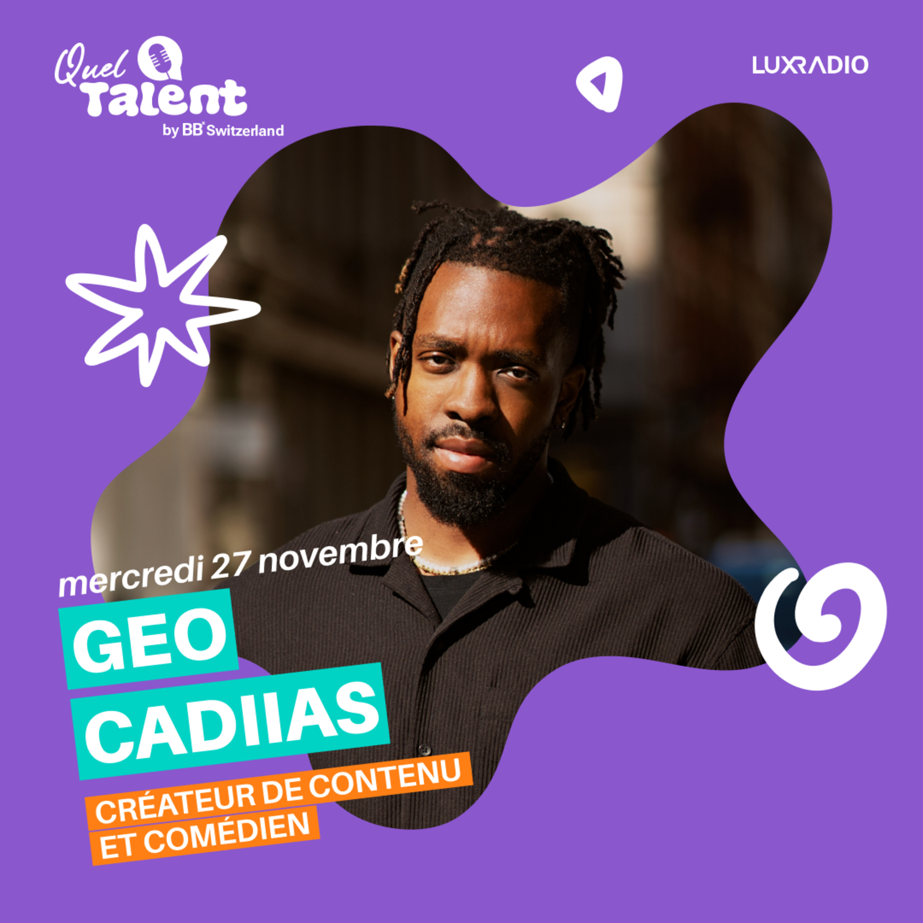 Géo Cadiias, créateur de contenu sur les réseaux sociaux et comédien - Emission du 27 novembre 2024 episode artwork