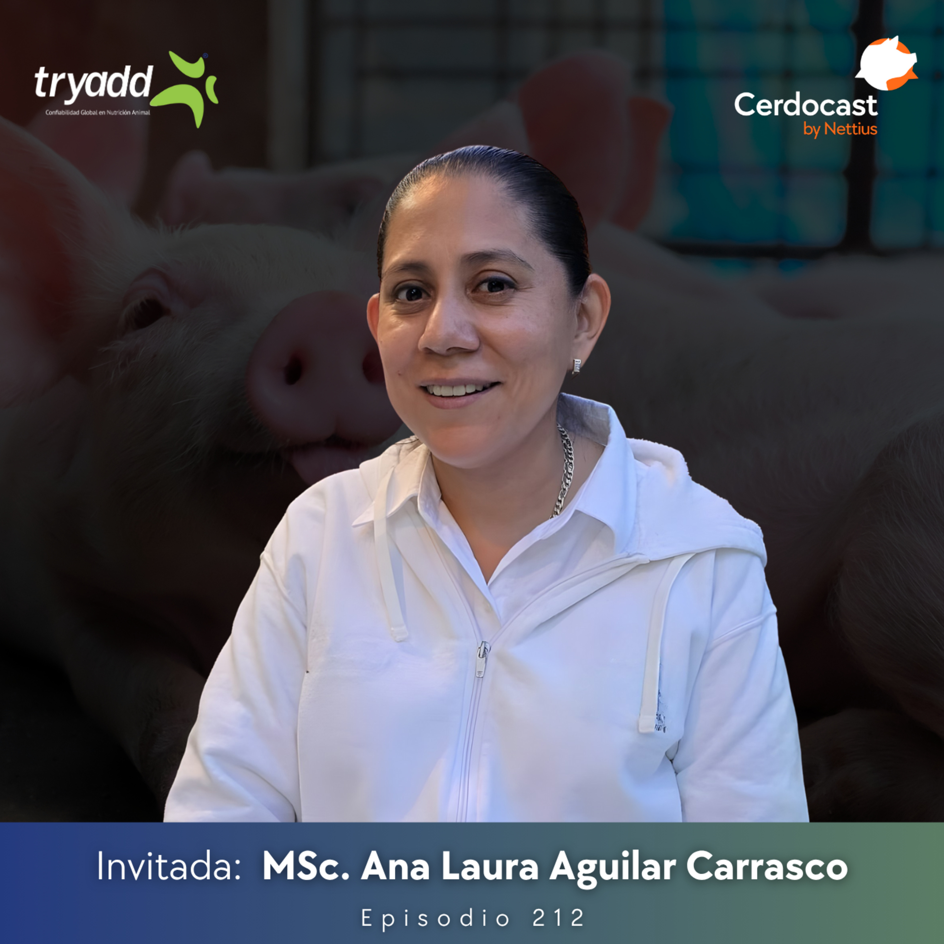 #212 - Cómo unir números, pasión y porcicultura - MSc. Ana Laura Aguilar Carrasco episode artwork