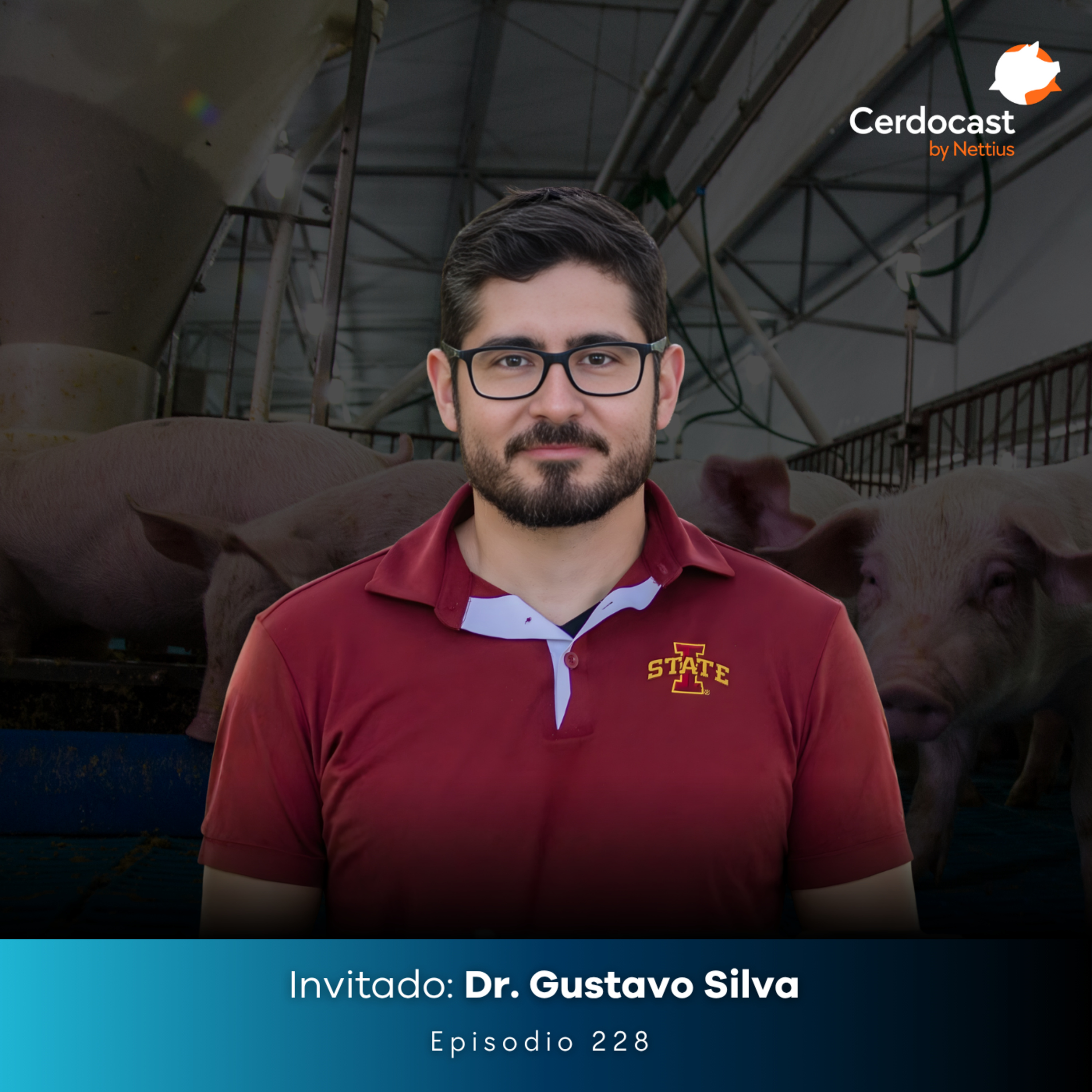 #228 - PRRS en granjas: ¿El personal es la vía invisible de transmisión? - Dr. Gustavo Silva episode artwork