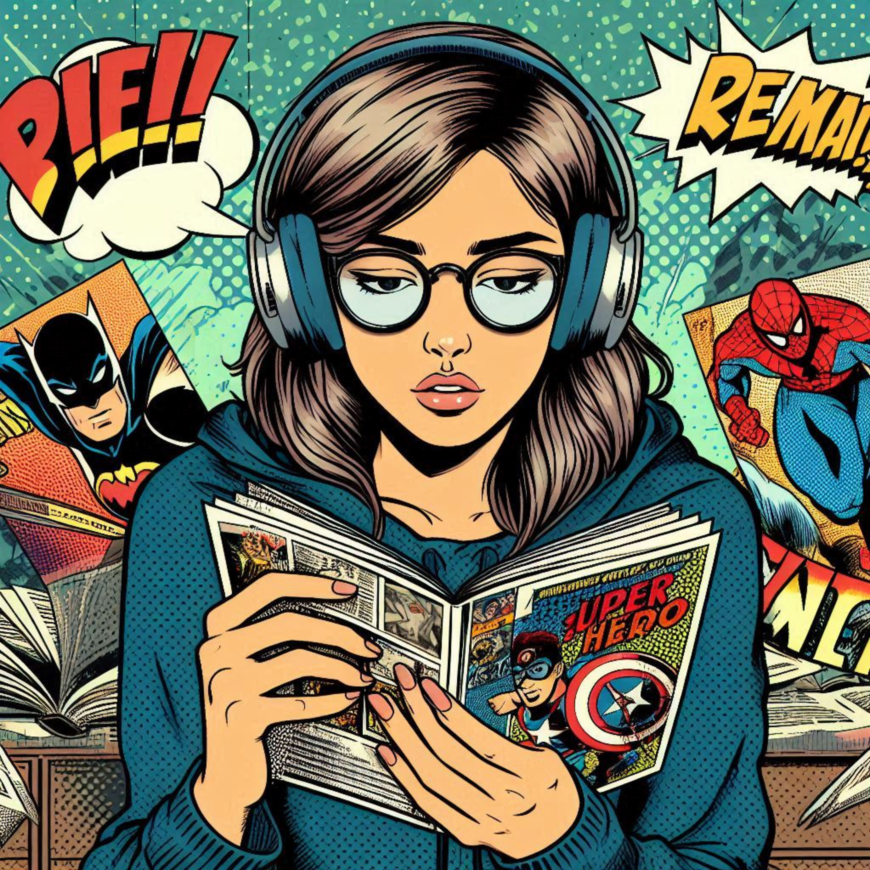 Music, Superheroes & Pop Culture's evolution episode artwork