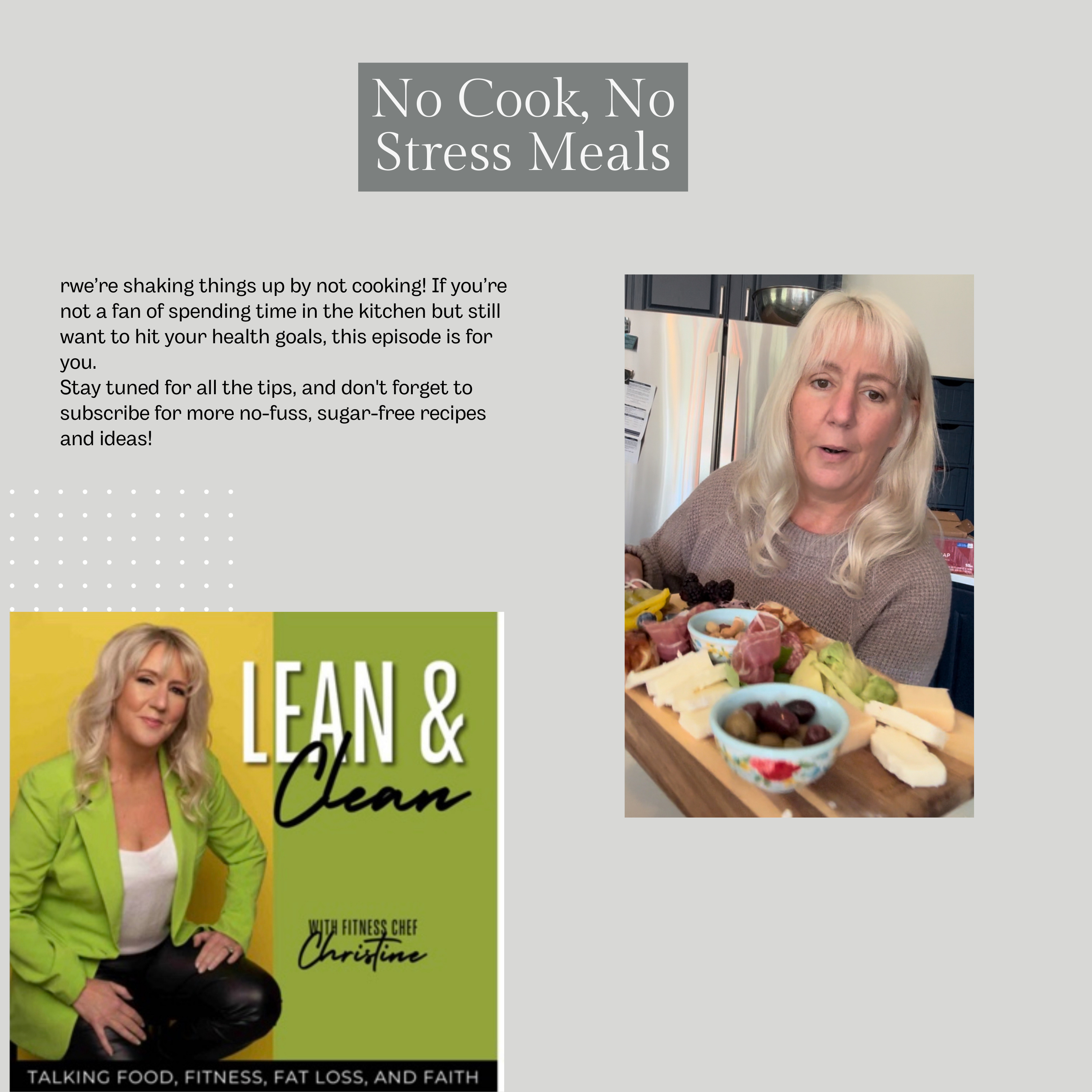 Ep 115:No-Cook, No Stress: Easy Meals for Healthy Eating without the Kitchen Hassle!