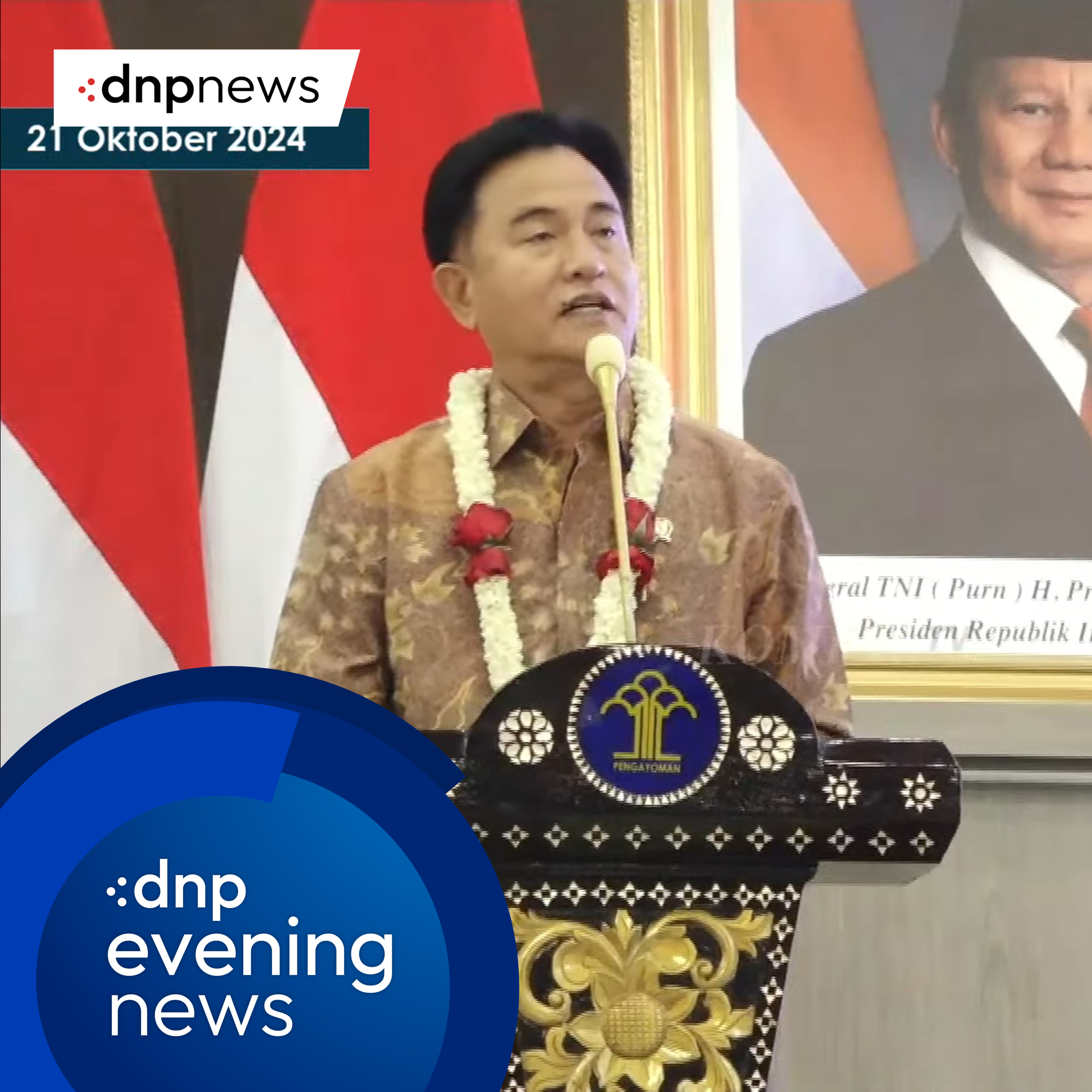 Yusril Ihza Mahendra Menilai Kasus 98 Bukan Pelanggaran HAM Berat - DNP Evening News (21/10/2024) episode artwork