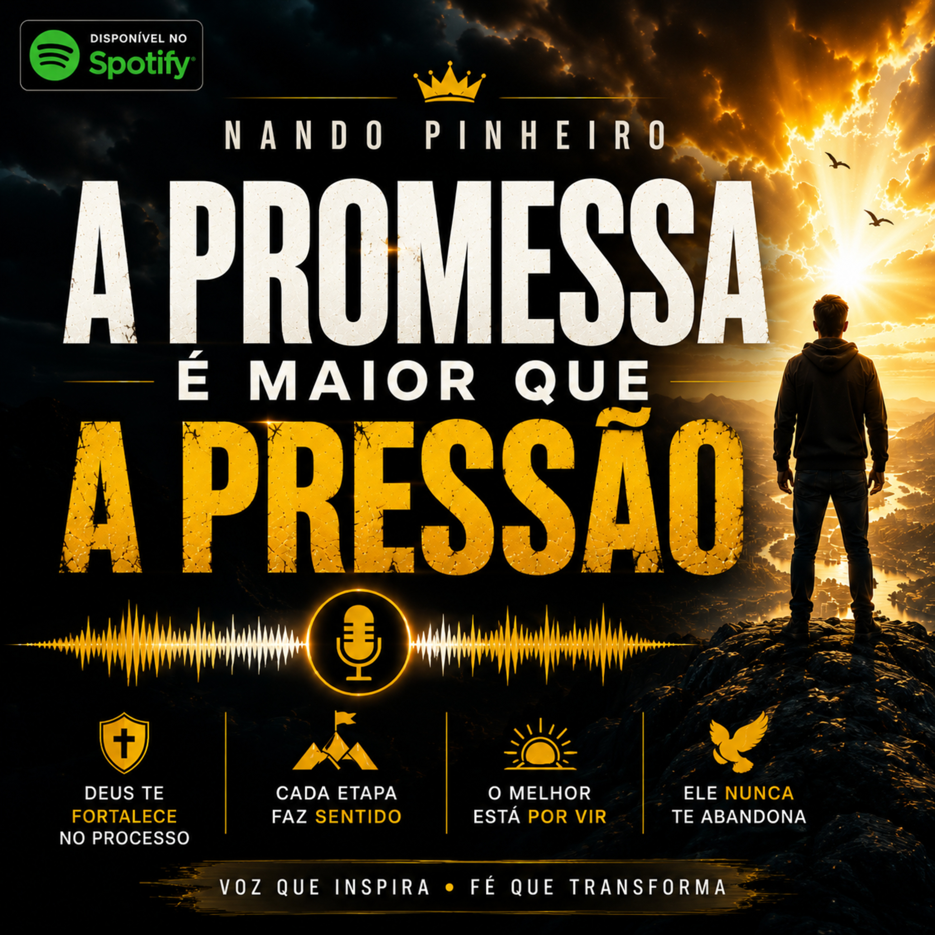 A PROMESSA É MAIOR QUE A PRESSÃO - DEUS ESTA CONTIGO