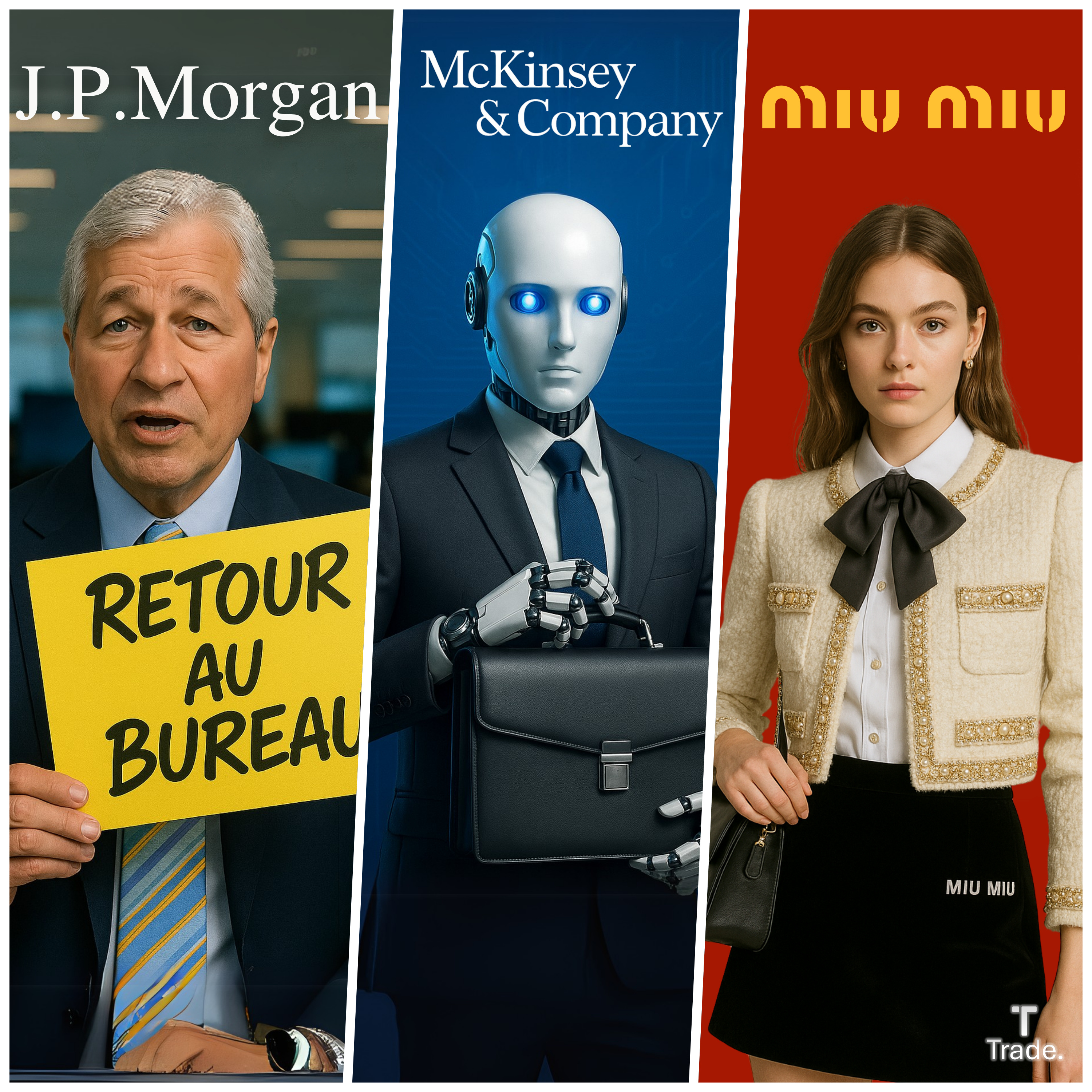 L'ActuCorpo #1 - L'IA qui menace Mckinsey, Le DG de JP MORGAN dézingue le TT, Miu Miu s'impose en secret...