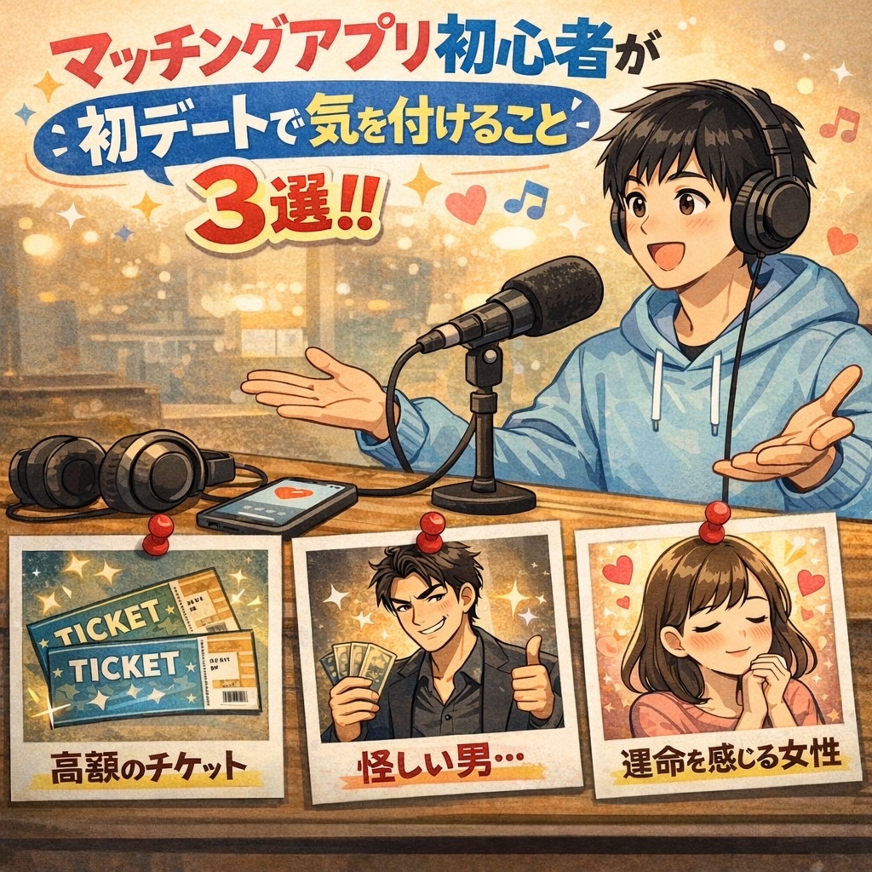#78 マッチングアプリ初心者が初デートで気を付けること3選！！ episode artwork
