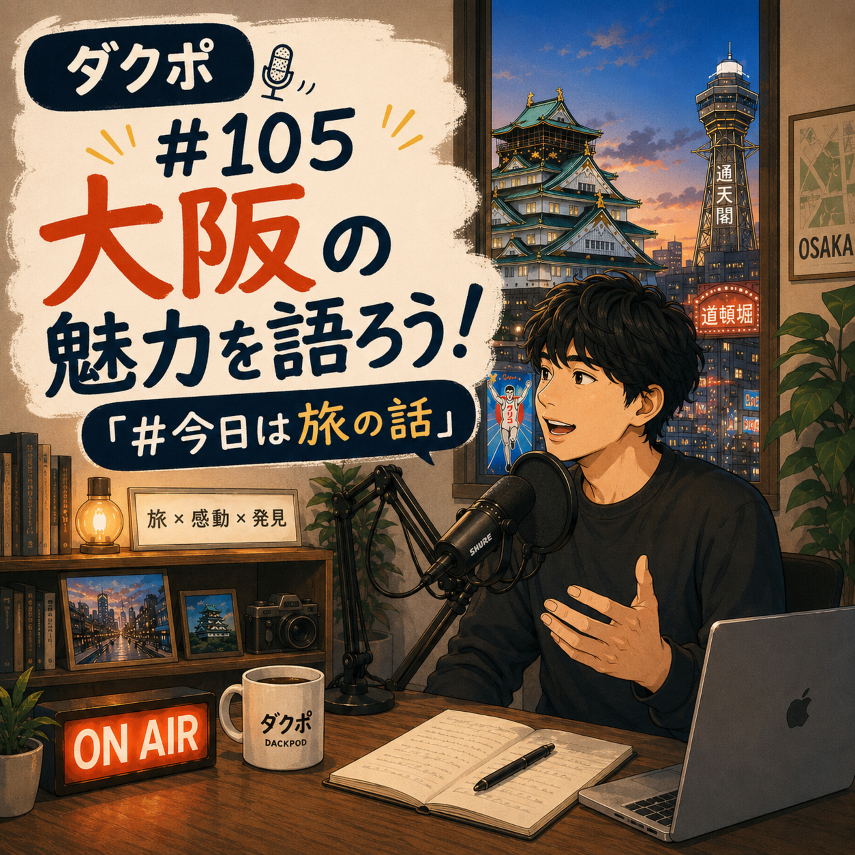 #105 大阪の魅力を語ろう！『#今日は旅の話』 episode artwork