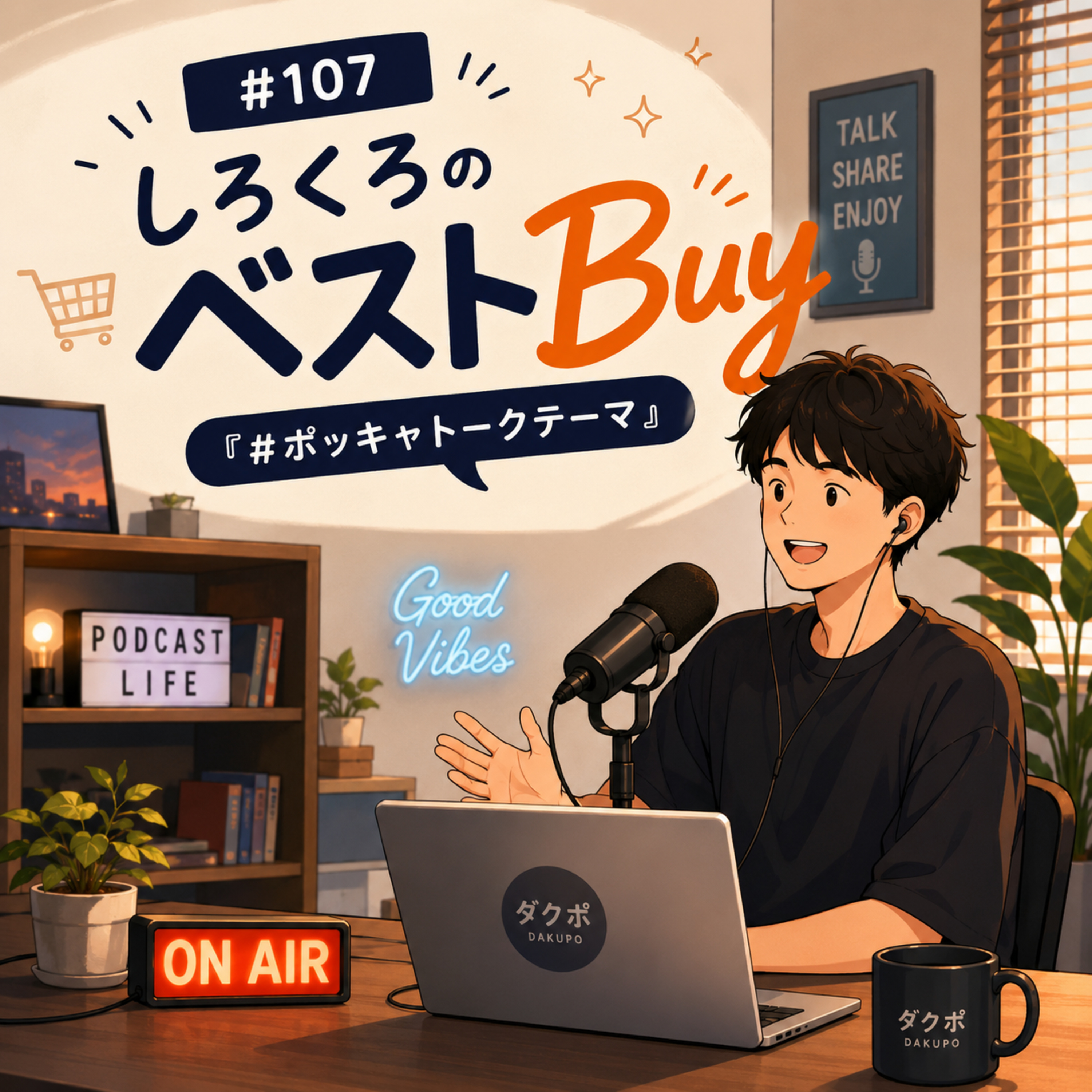 #107 しろくろのベストBuy『#ポッキャトークテーマ』 episode artwork