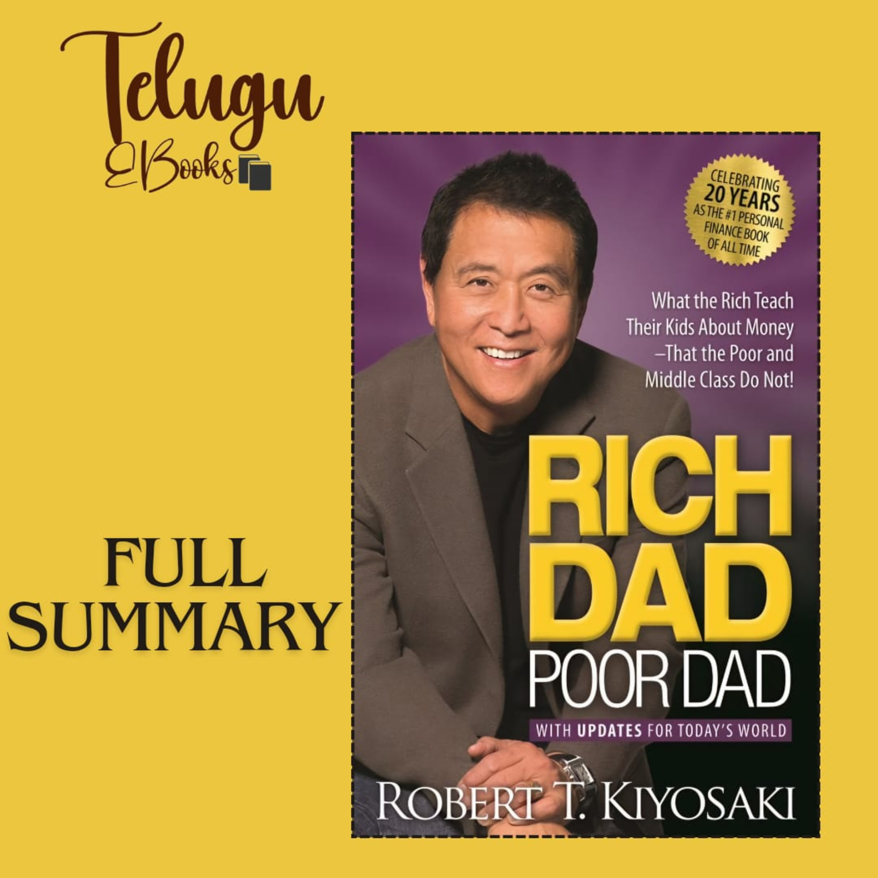 Telugu EBooks- Rich Dad Poor Dad By Robert T Kiyosaki Summary Analysis episode artwork