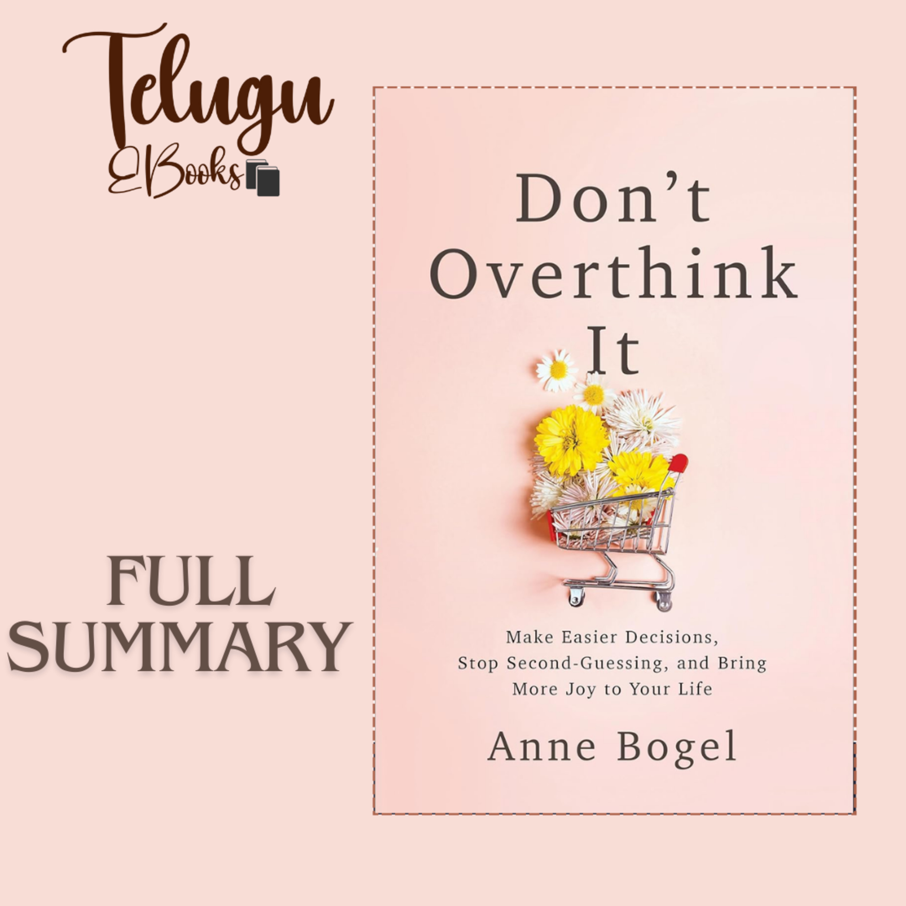 Telugu EBooks - Don't Overthink It: Make Easier Decisions, Stop Second-Guessing, and Bring More Joy to Your Life  episode artwork