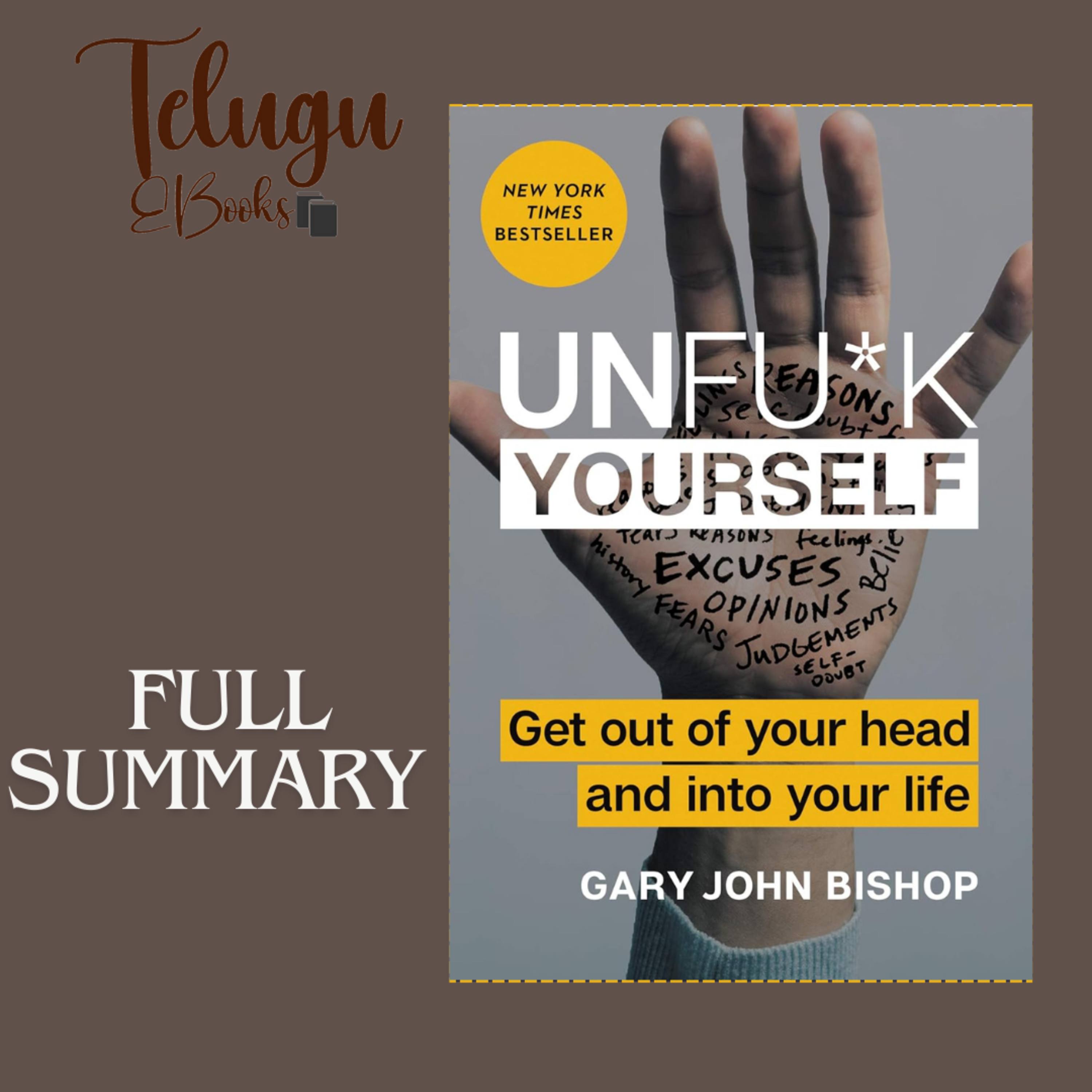 Telugu EBooks - Unfu*k Yourself: Get Out of Your Head and Into Your Life Book Summary Analysis In Telugu episode artwork