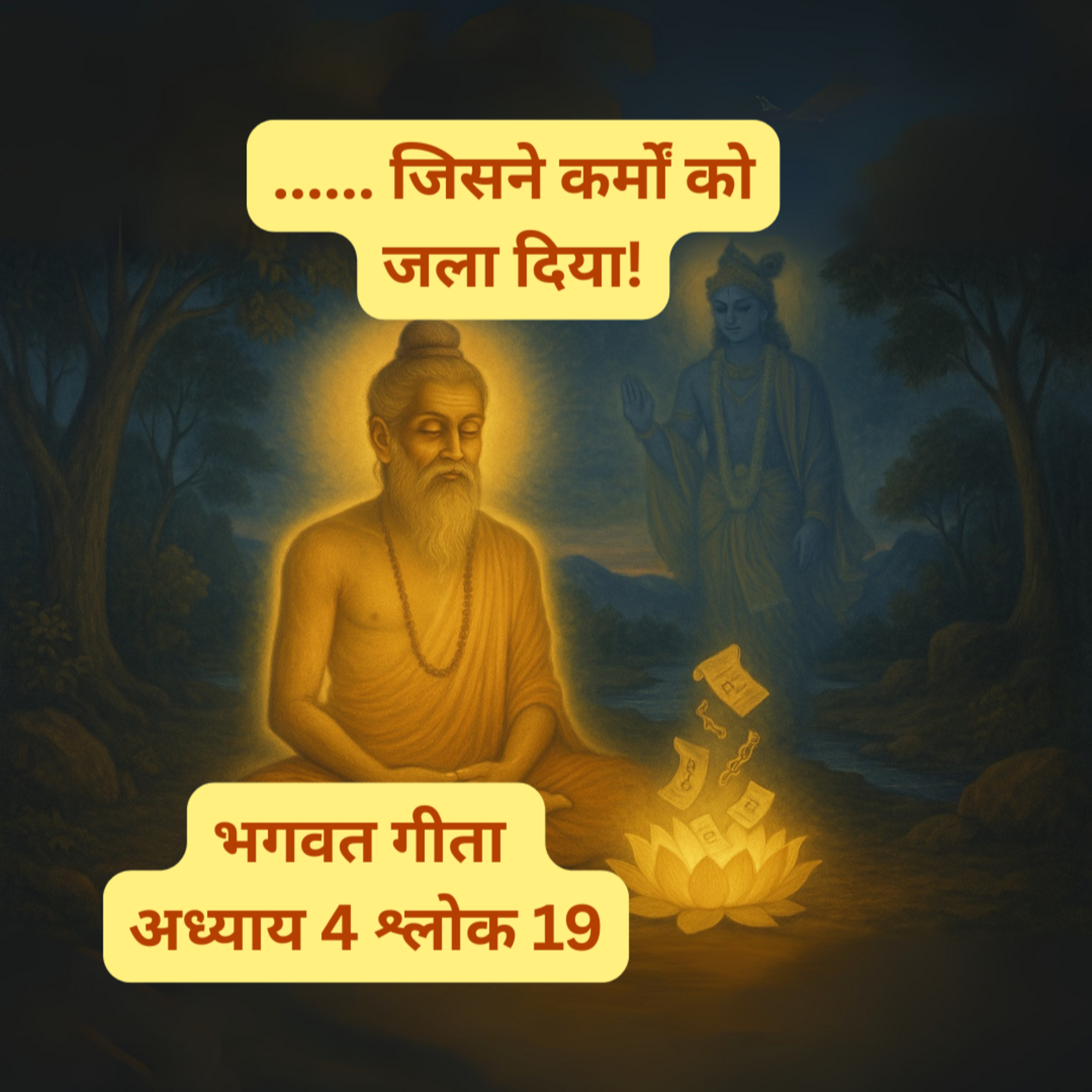 BG 4.19 | जिसने कर्मों को जला दिया! | Burnt All Karma Through Wisdom – Bhagavad Gita Explained Hindi episode artwork