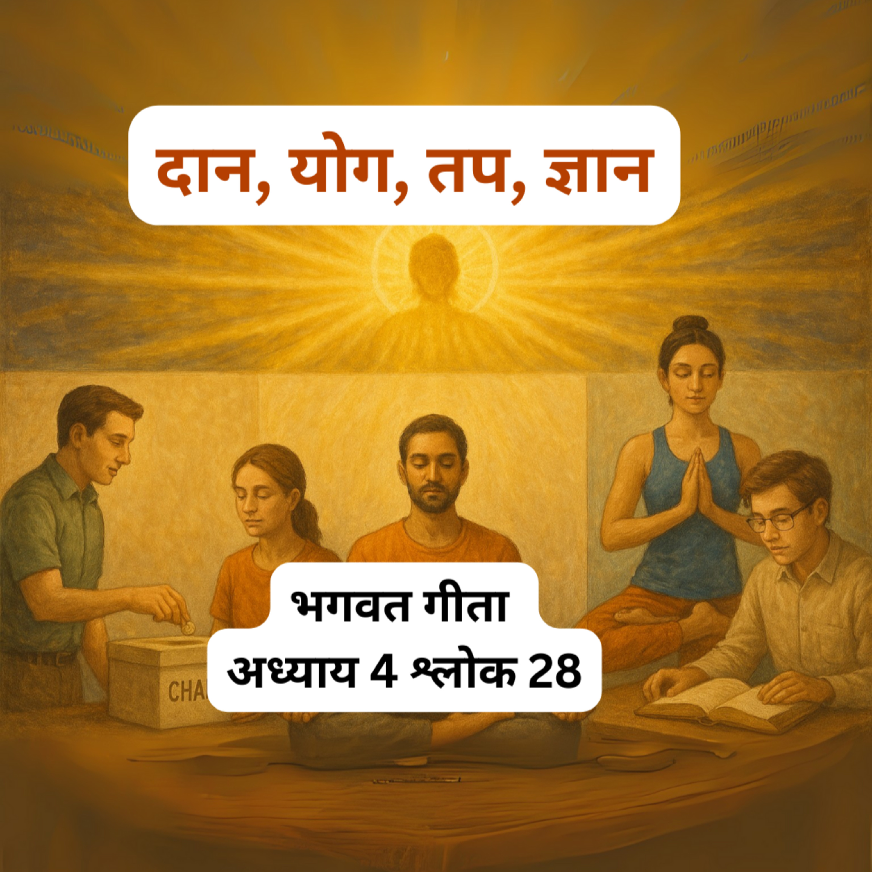 Bhagavad Gita Chapter 4 Shlok 28 | Charity, Yoga, Austerity & Knowledge Sacrifice episode artwork