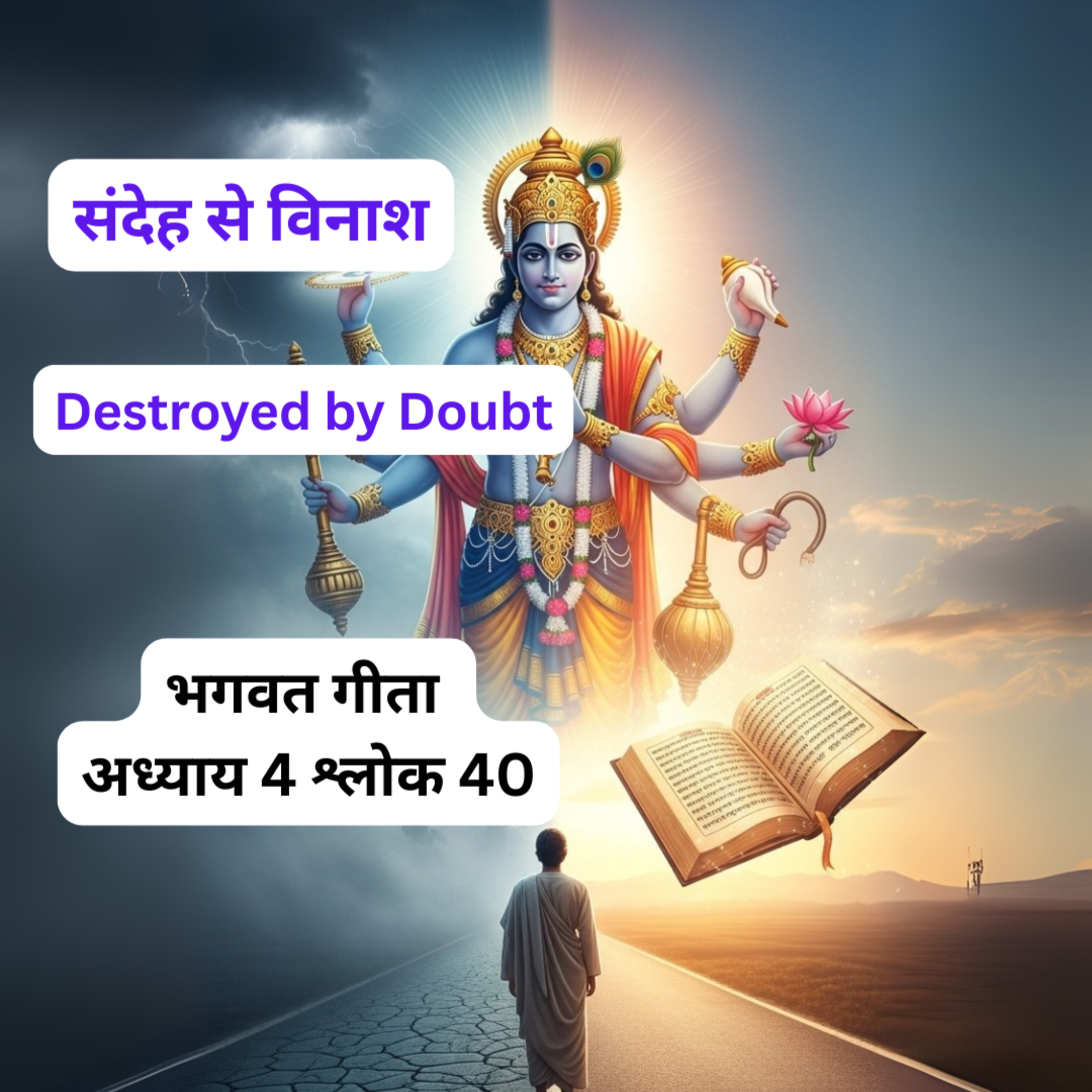 Bhagavad Gita Chapter 4 Shlok 40 | संदेह से विनाश | Destroyed by Doubt | Sanatan Strings episode artwork