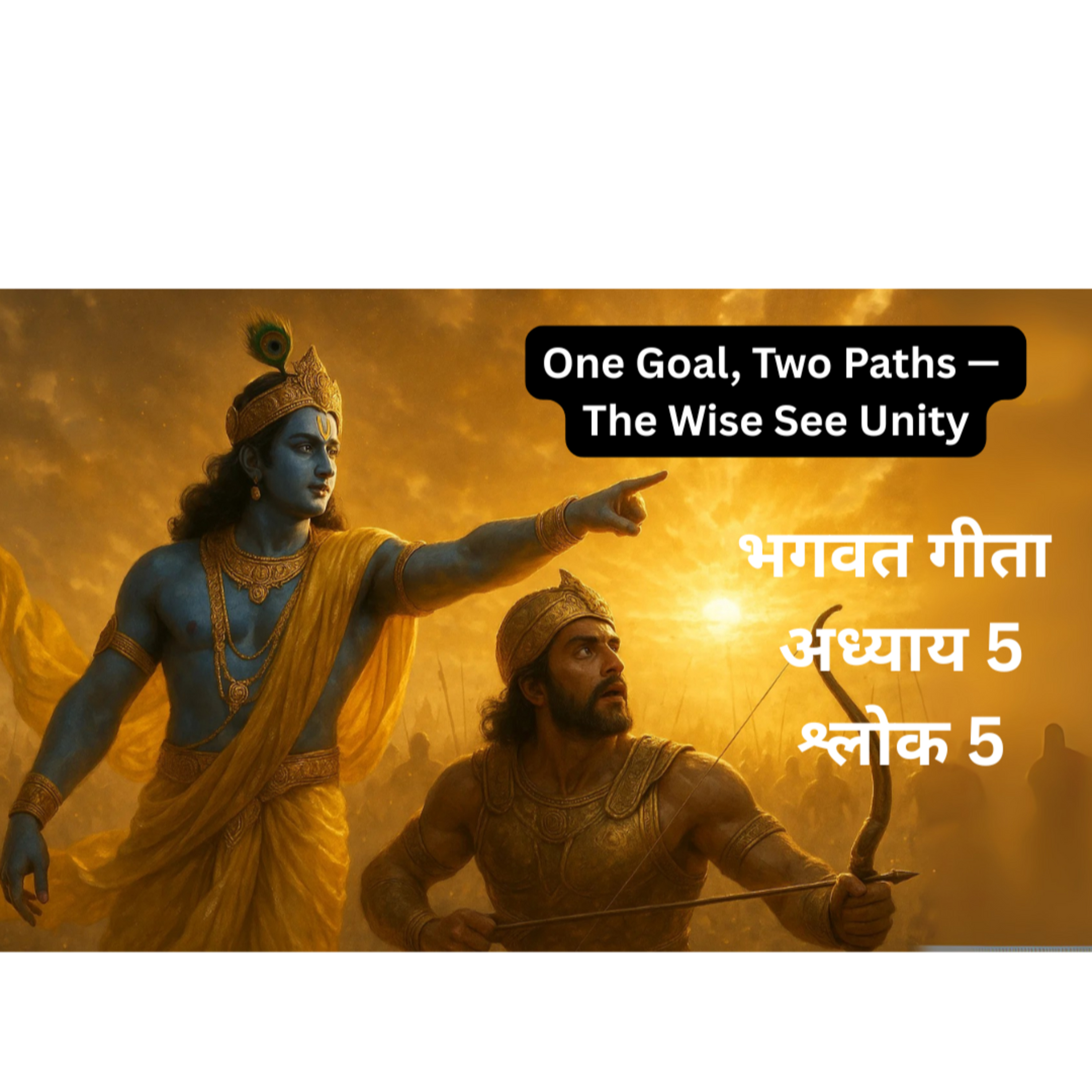 Bhagavad Gita Chapter 5 Shlok 5 | कर्मयोग और संन्यास — एक ही लक्ष्य की दो राहें | Sanatan Strings episode artwork