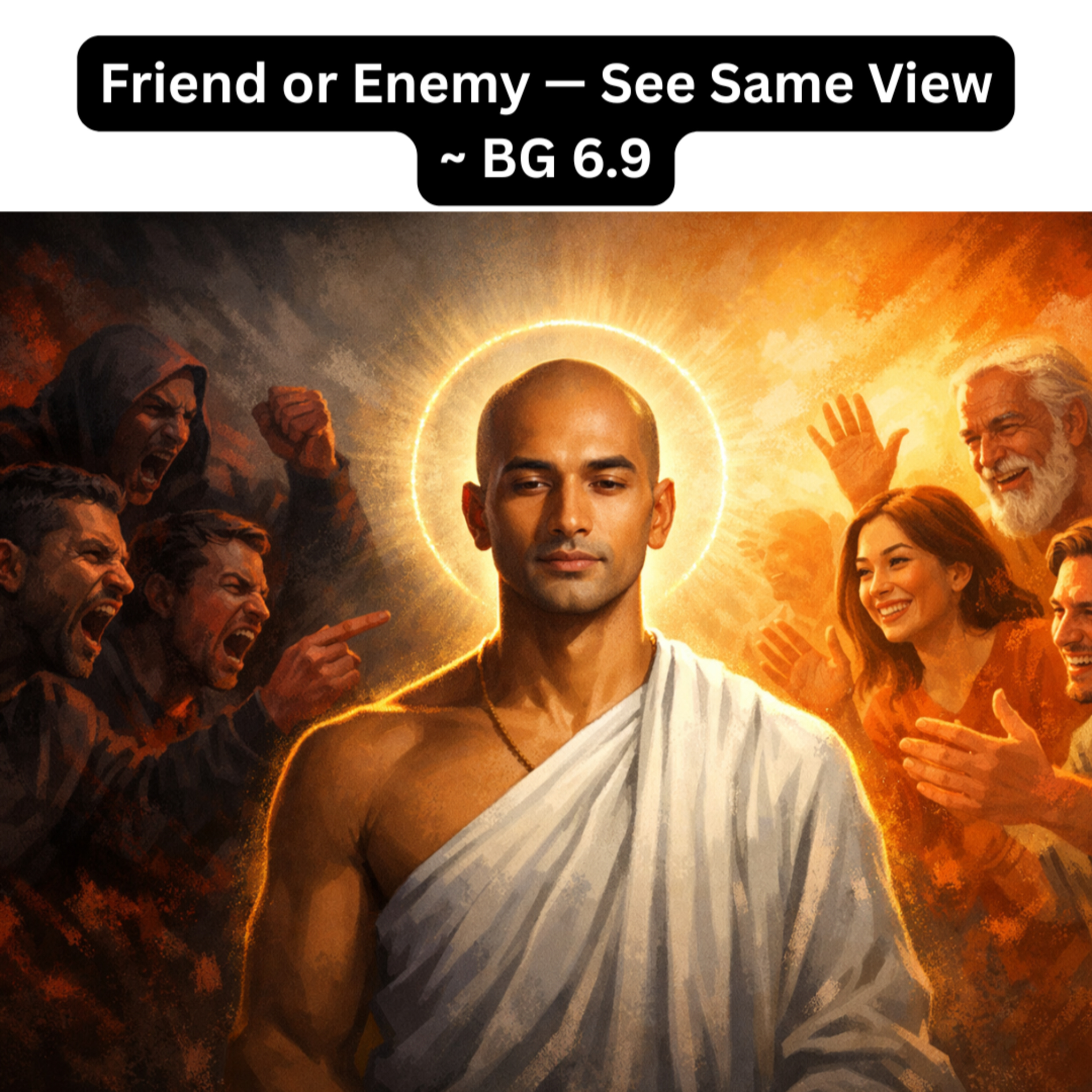 See Friend & Enemy as One | Bhagavad Gita Chapter 6 Shlok 9 Explained Hindi episode artwork