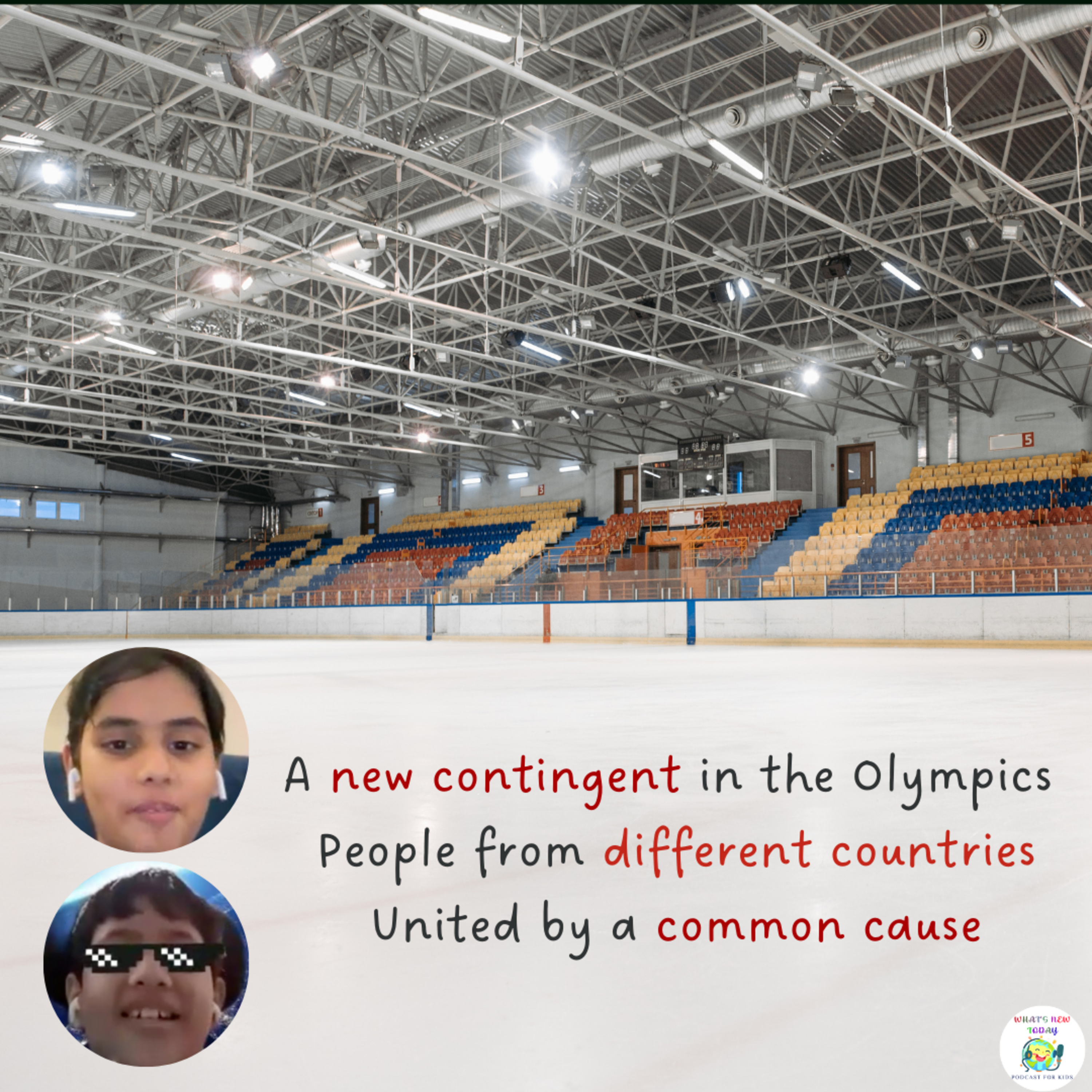 S2 E98: Paris Olympics - A new contingent joins. They are from different countries united by a single flag.
