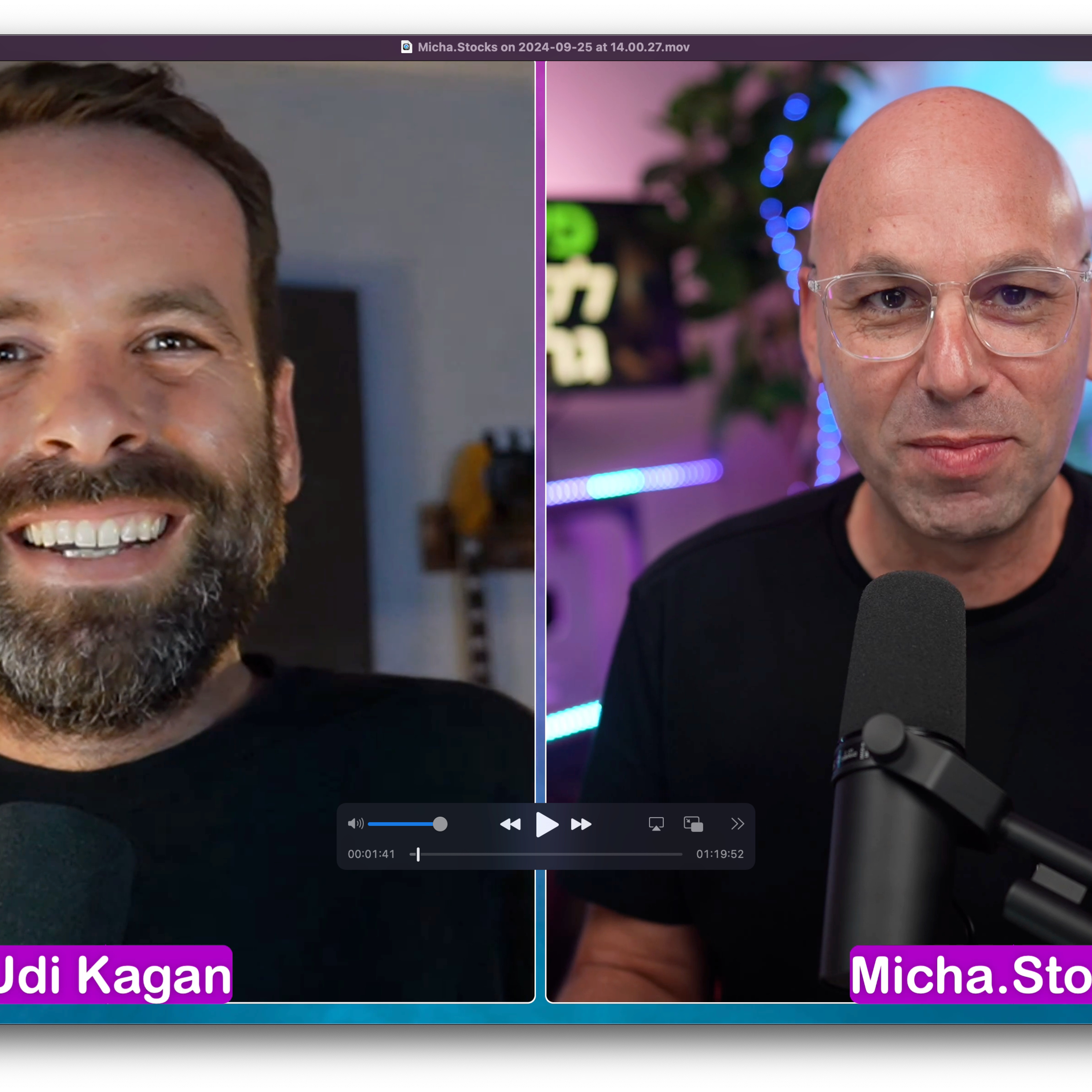 שיחה 1 על 1 - אודי כגן מיכה סטוקס: מניות השקעות טעויות בינה מלאכותית ועוד