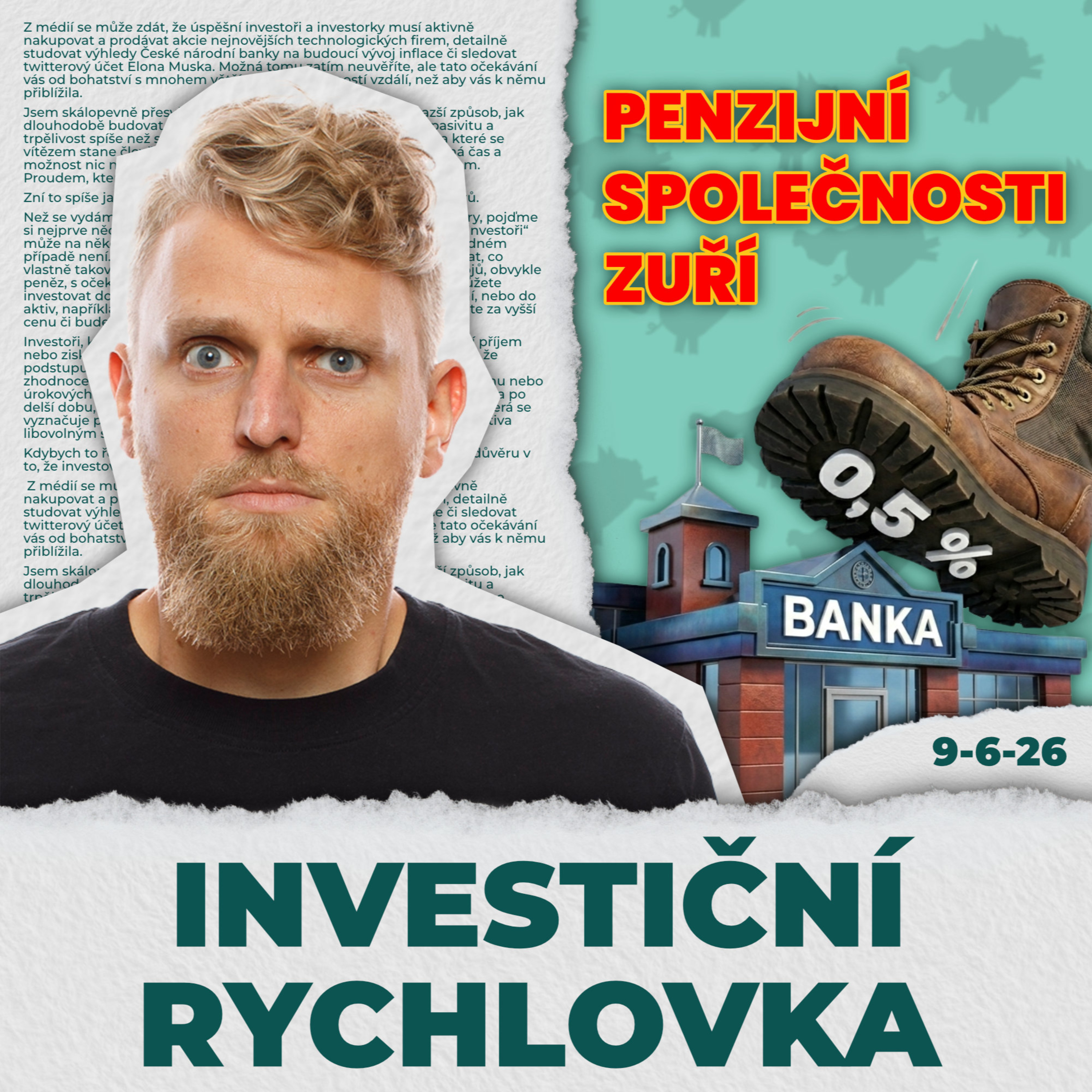 Lepší penzijko, byrokratické peklo v EU a bitcoin v problémech episode artwork
