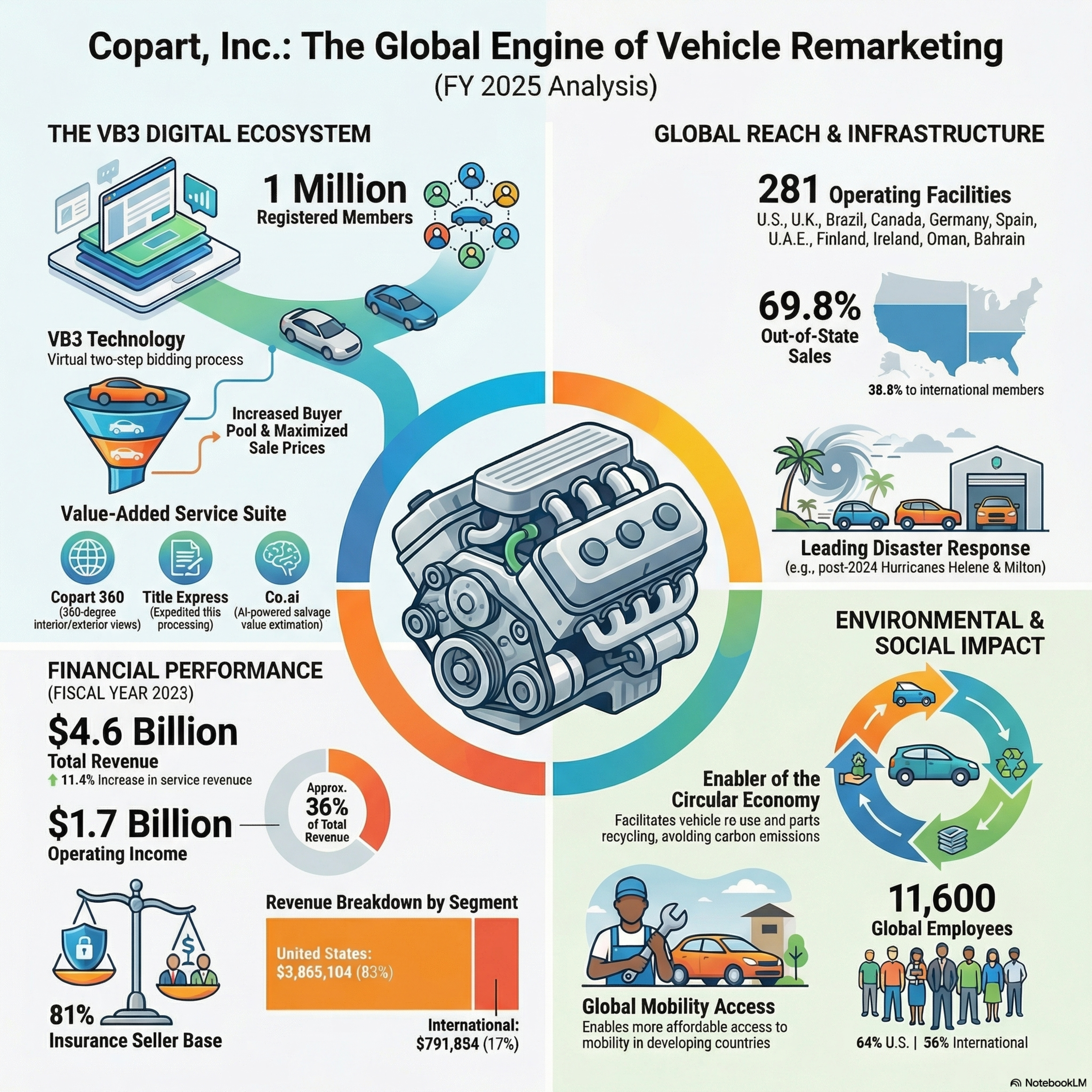Copart Inc. The Global engine of Vehicle Remarking