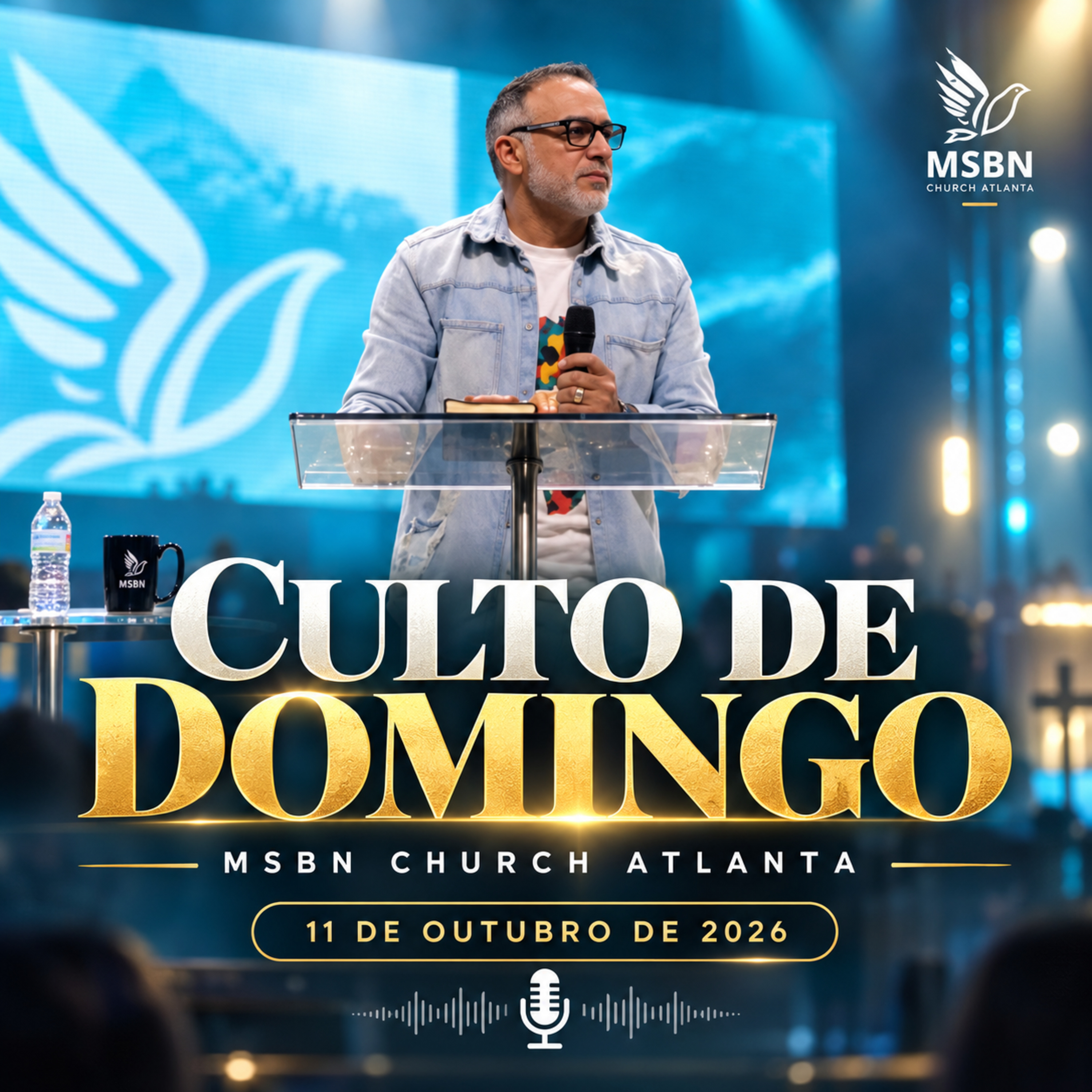 Culto de Domingo da Igreja MSBN em Atlanta – 11 de outubro de 2026