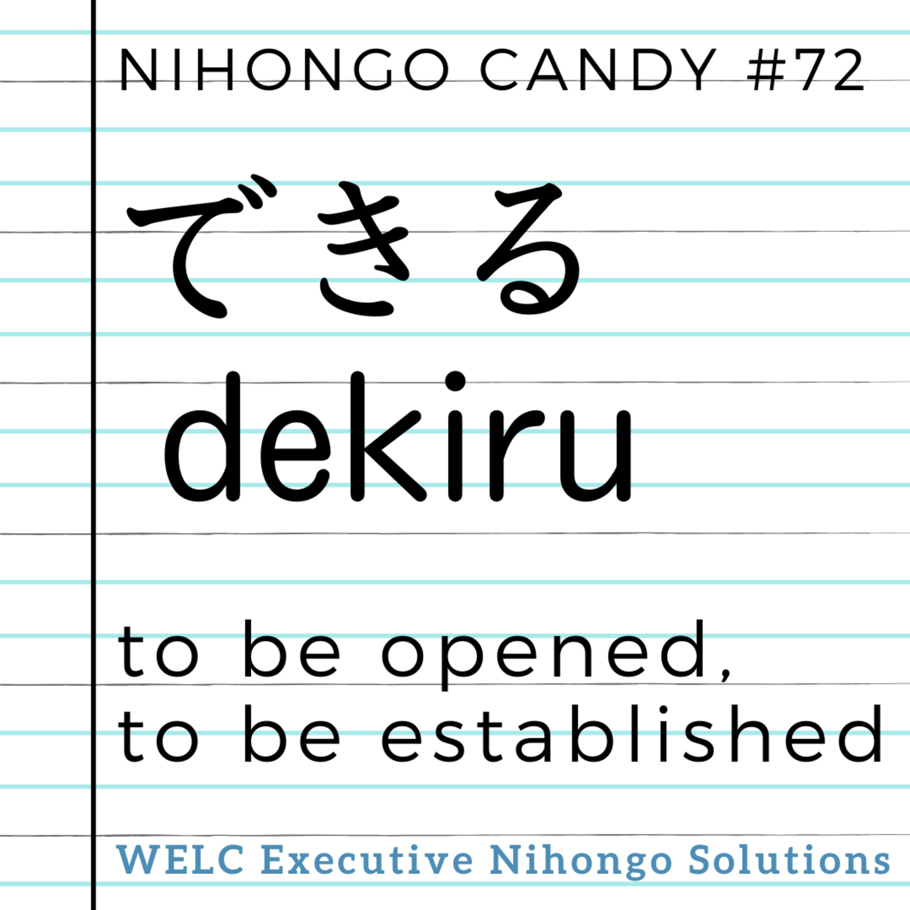 "Dinner is ready!" : Other Meanings of "Dekiru" (できる) episode artwork