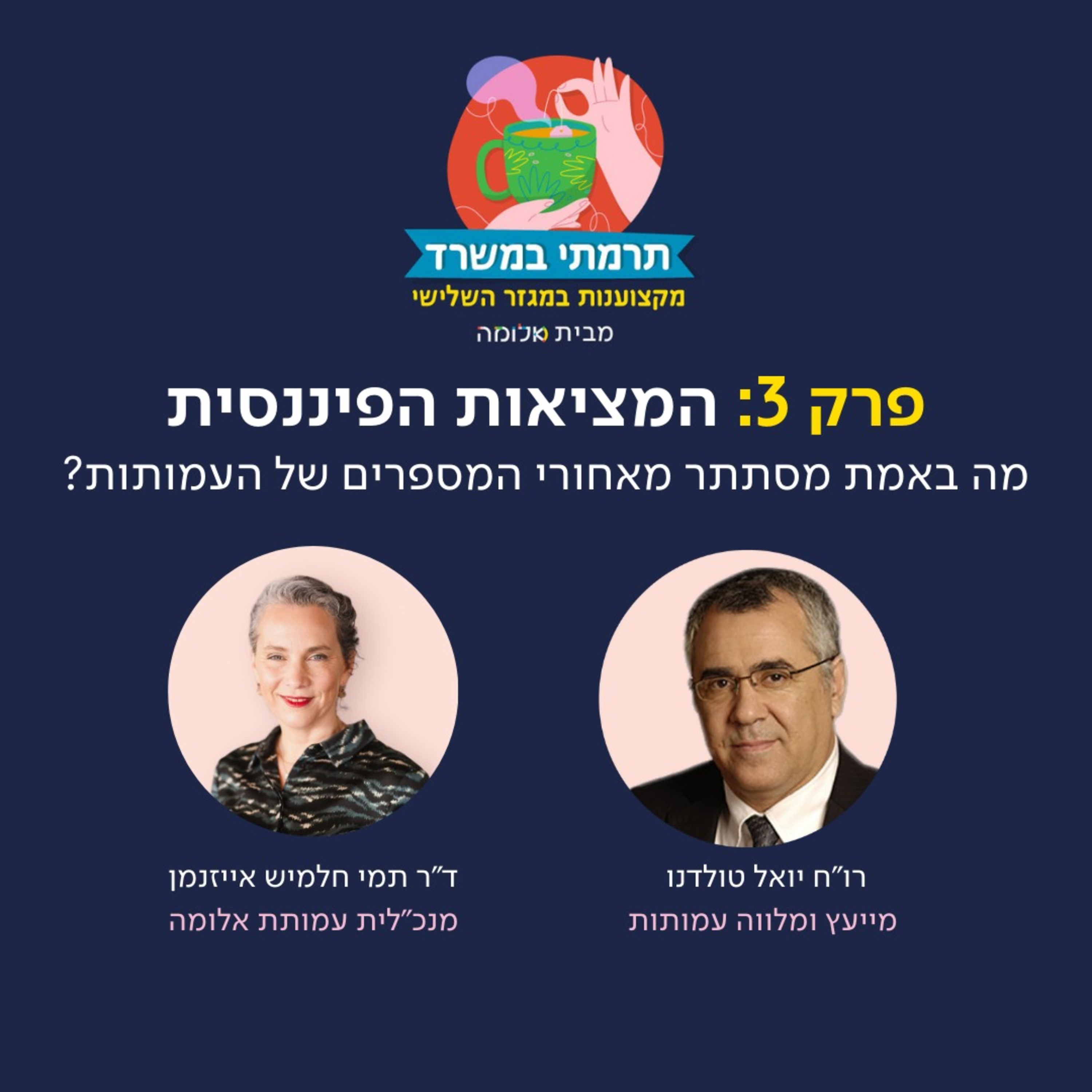פרק 3 - המציאות הפיננסית: מה באמת מסתתר מאחורי המספרים של העמותות? עם רו"ח יואל טולדנו episode artwork