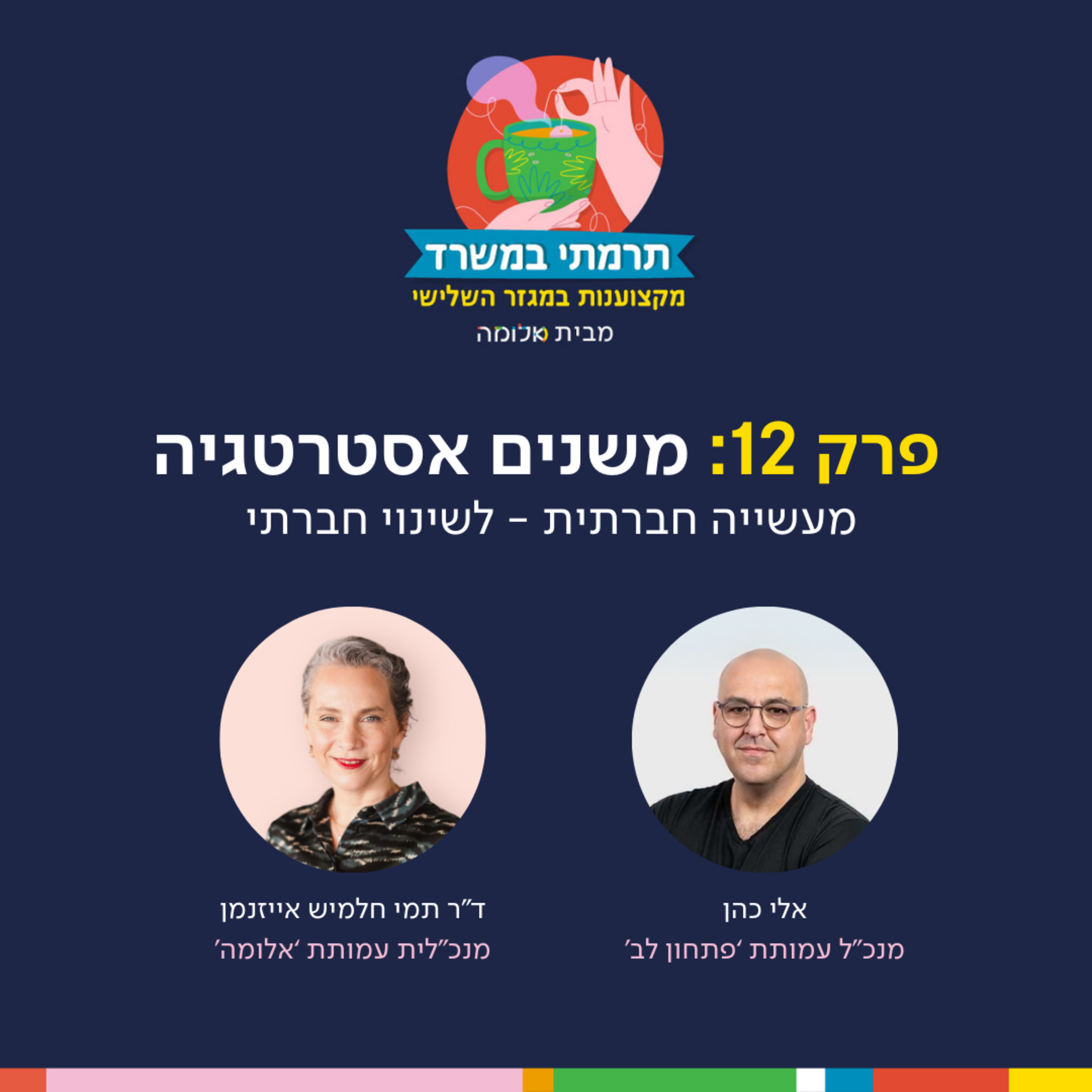 פרק 12 - משנים אסטרטגיה: מעשייה חברתית לשינוי חברתי episode artwork