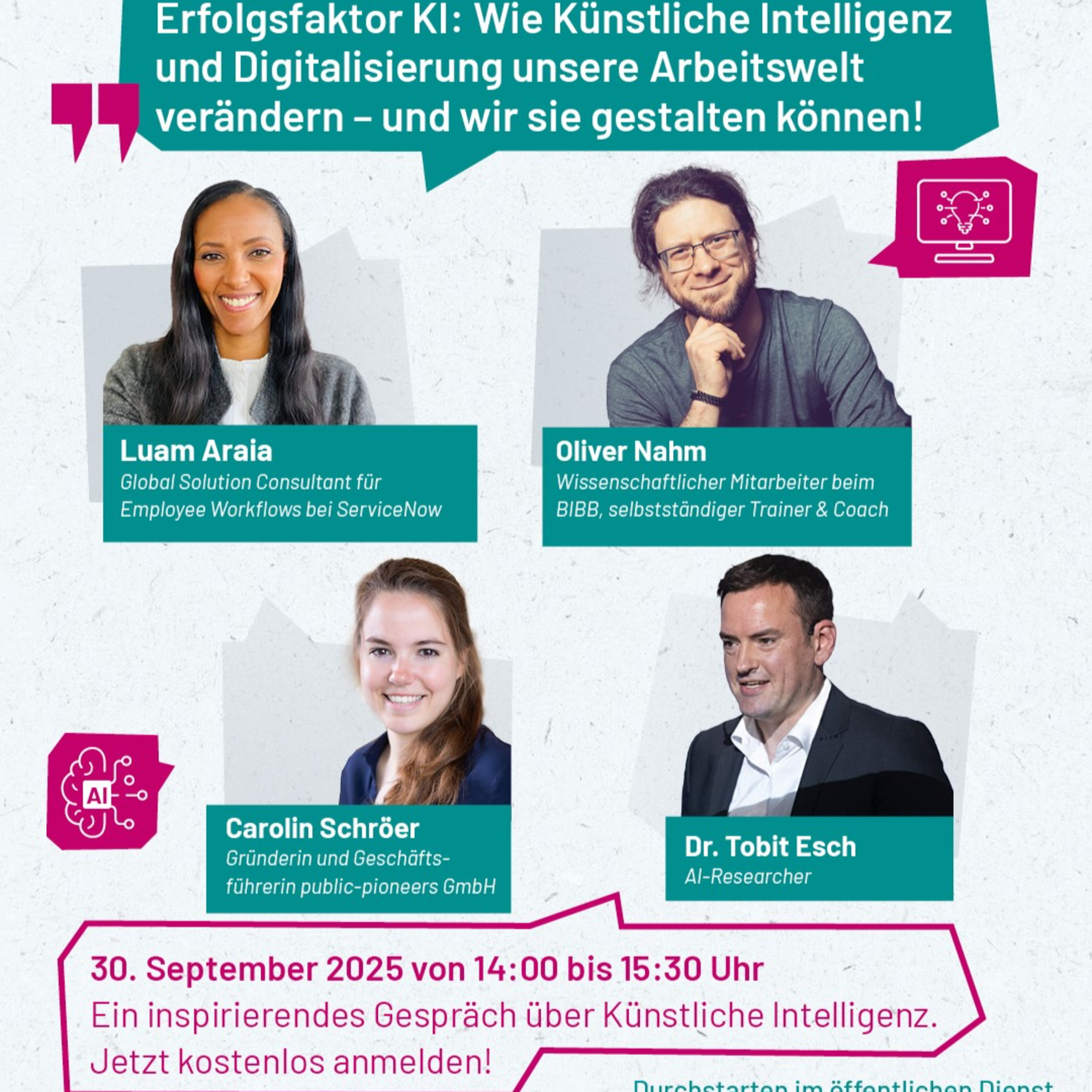 Erfolgsfaktor KI: Wie Künstliche Intelligenz und Digitalisierung unsere Arbeitswelt verändern – und wir sie gestalten können - 3. Online-Expertenforum episode artwork