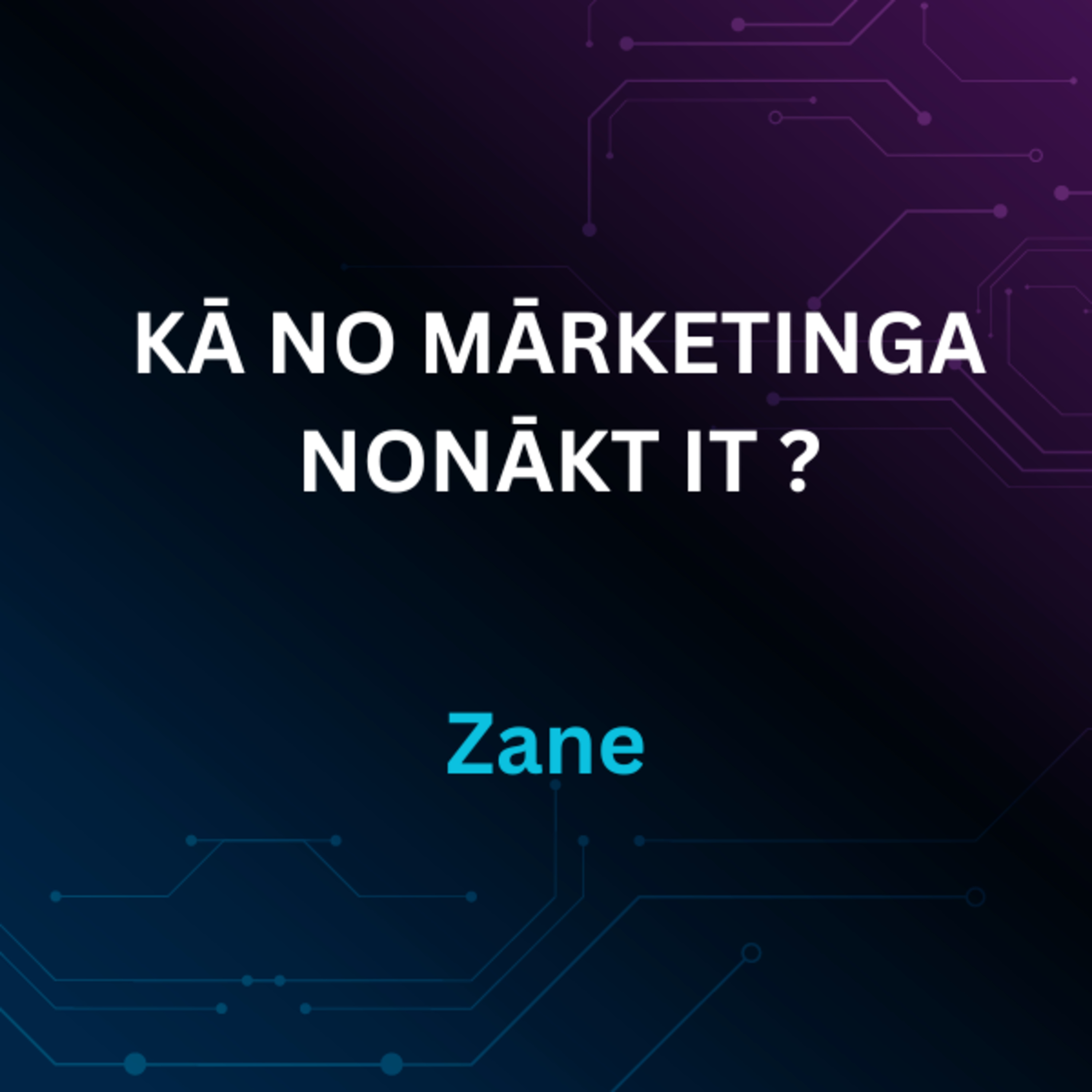 Zane episode artwork