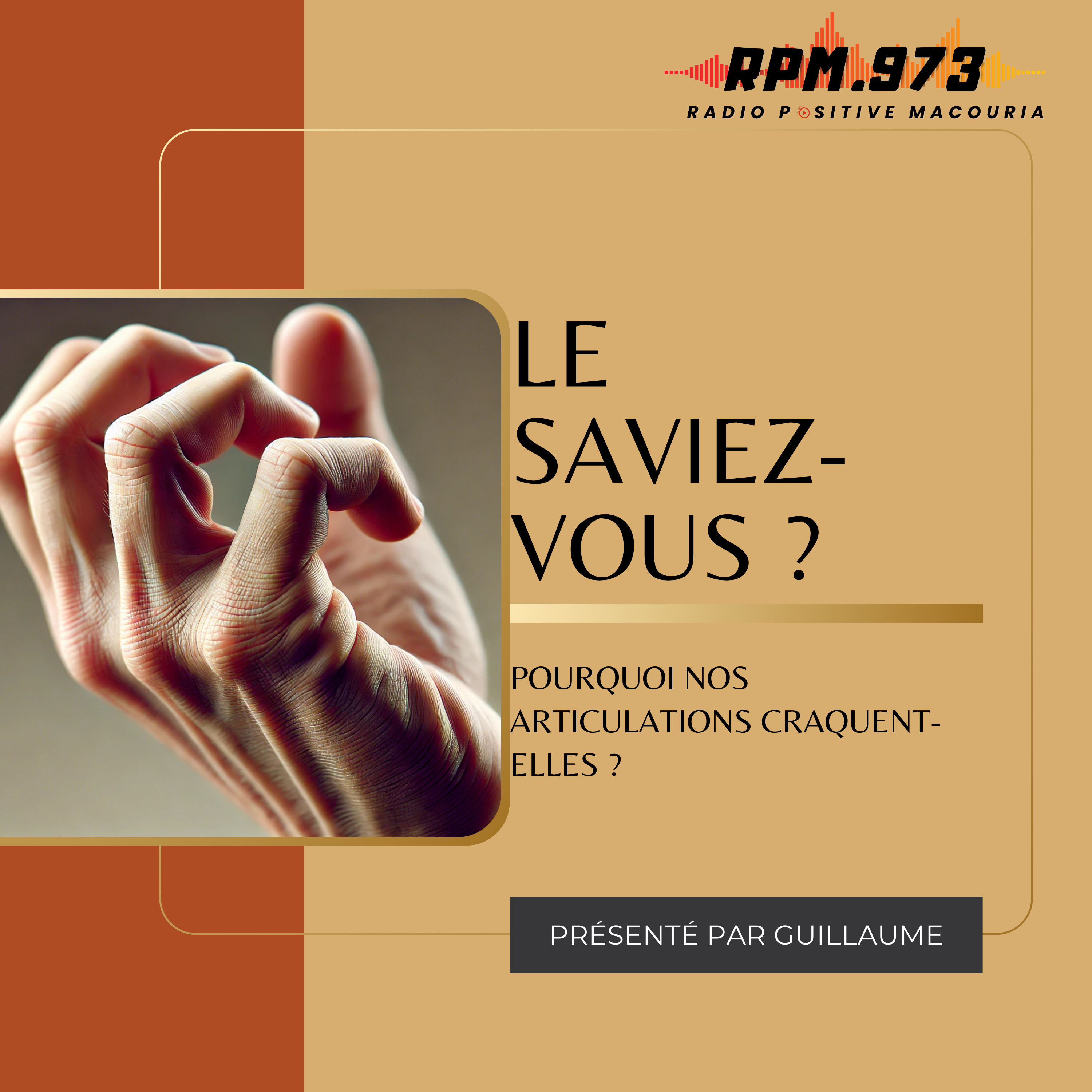 Pourquoi nos articulations craquent-elles ?