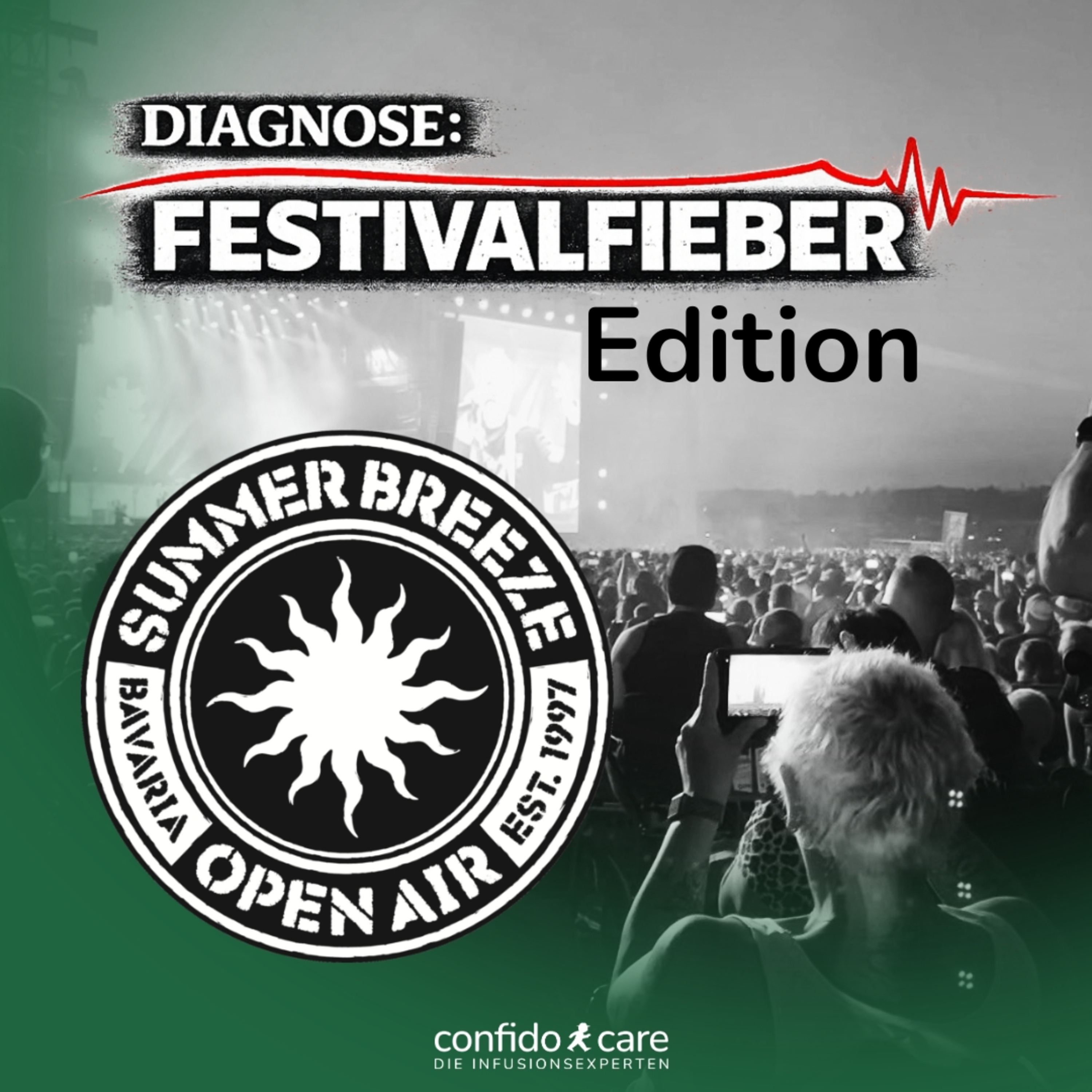 #26 Diagnose Festivalfieber (Teil 1) - Ein Metalfestival besuchen trotz parenteraler Ernährung? Ja, das geht! Mit Achim und Alex vom Summer Breeze Open Air episode artwork