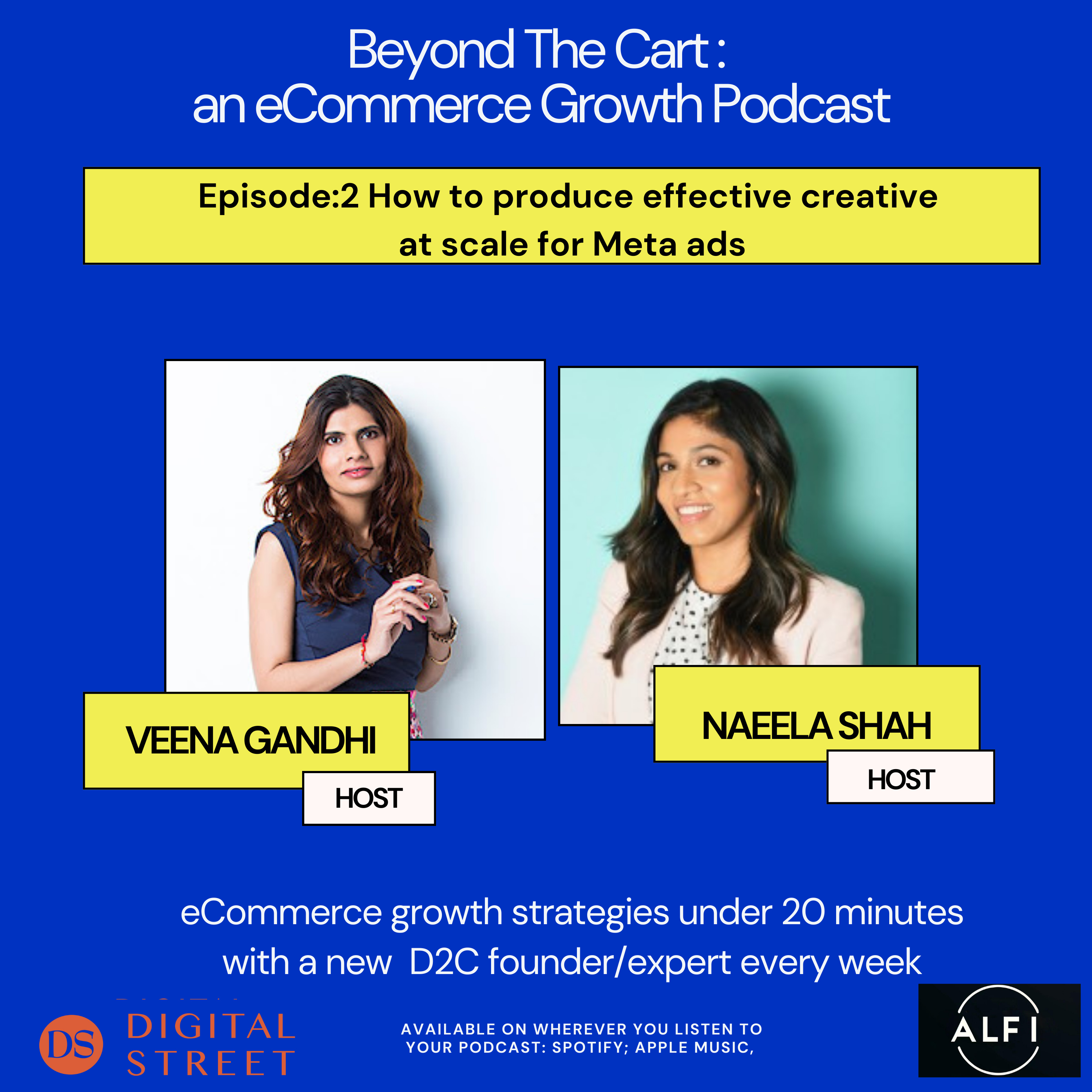 How to produce effective creative at scale for Meta ads episode artwork