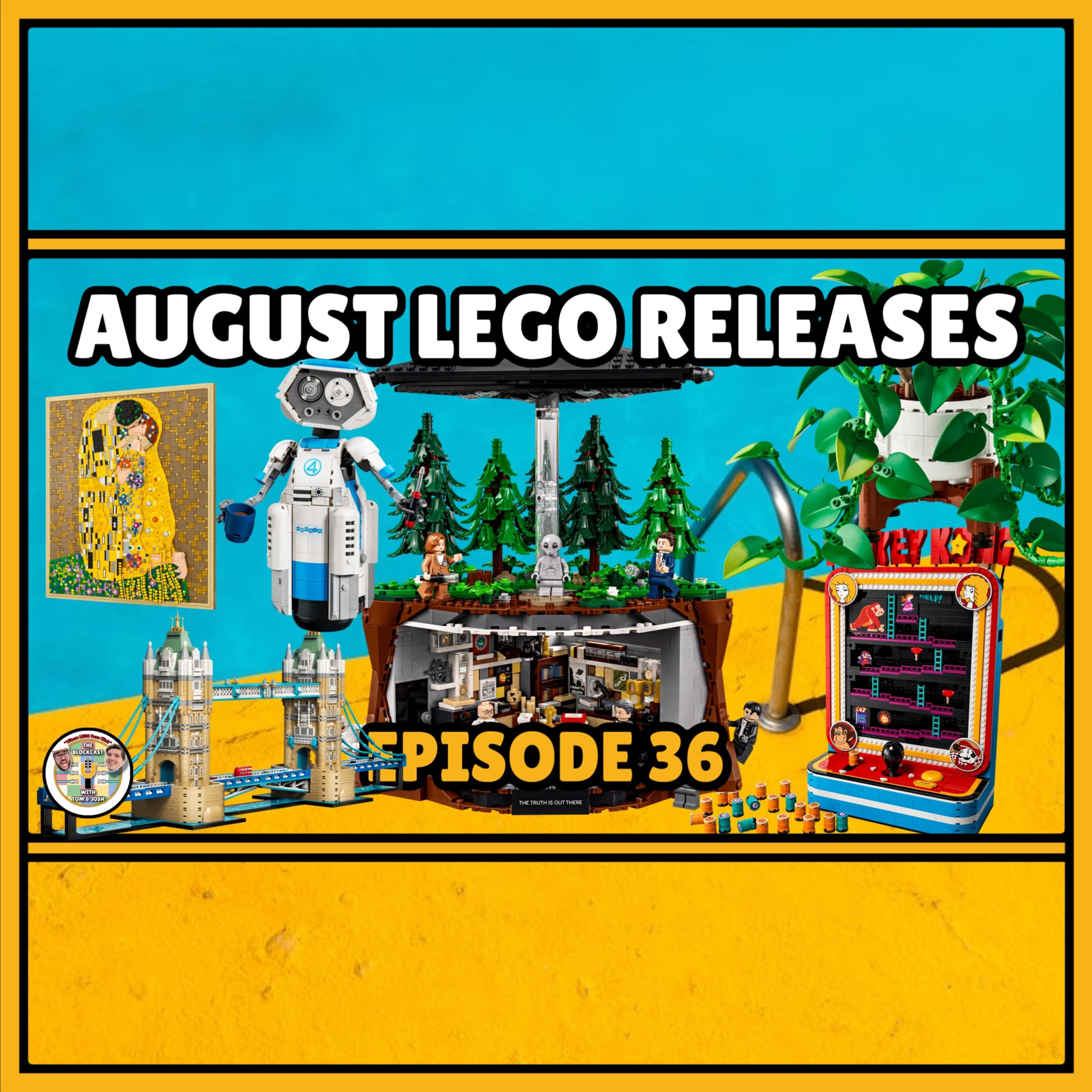 New LEGO August 2026 Sets - One Piece / X-Files / Tower Bridge / Donkey Kong / Gustav Klimt episode artwork