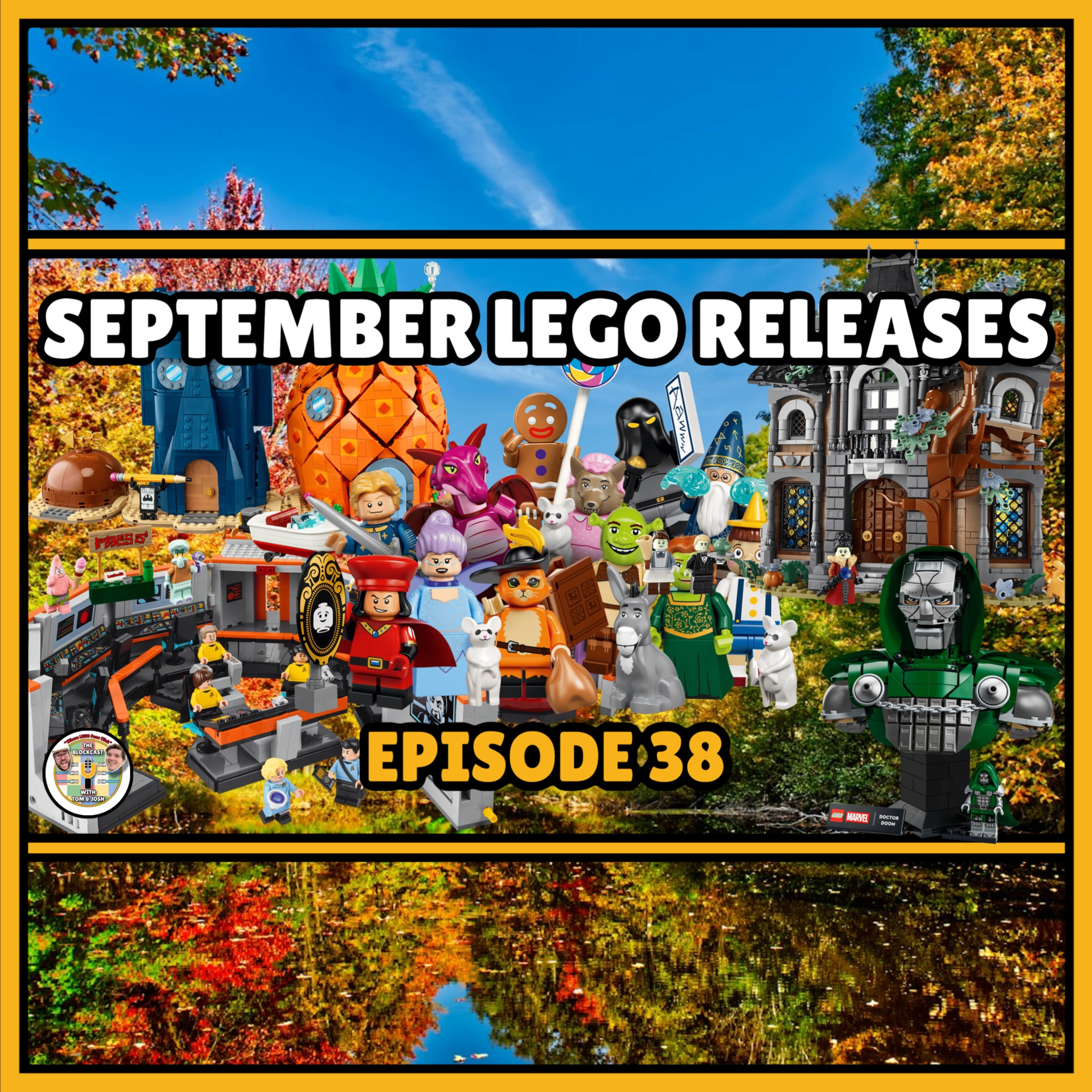 New LEGO September 2026 Sets - Spongebob / Shrek / Star Trek / Mayor Manor / Dr Doom episode artwork