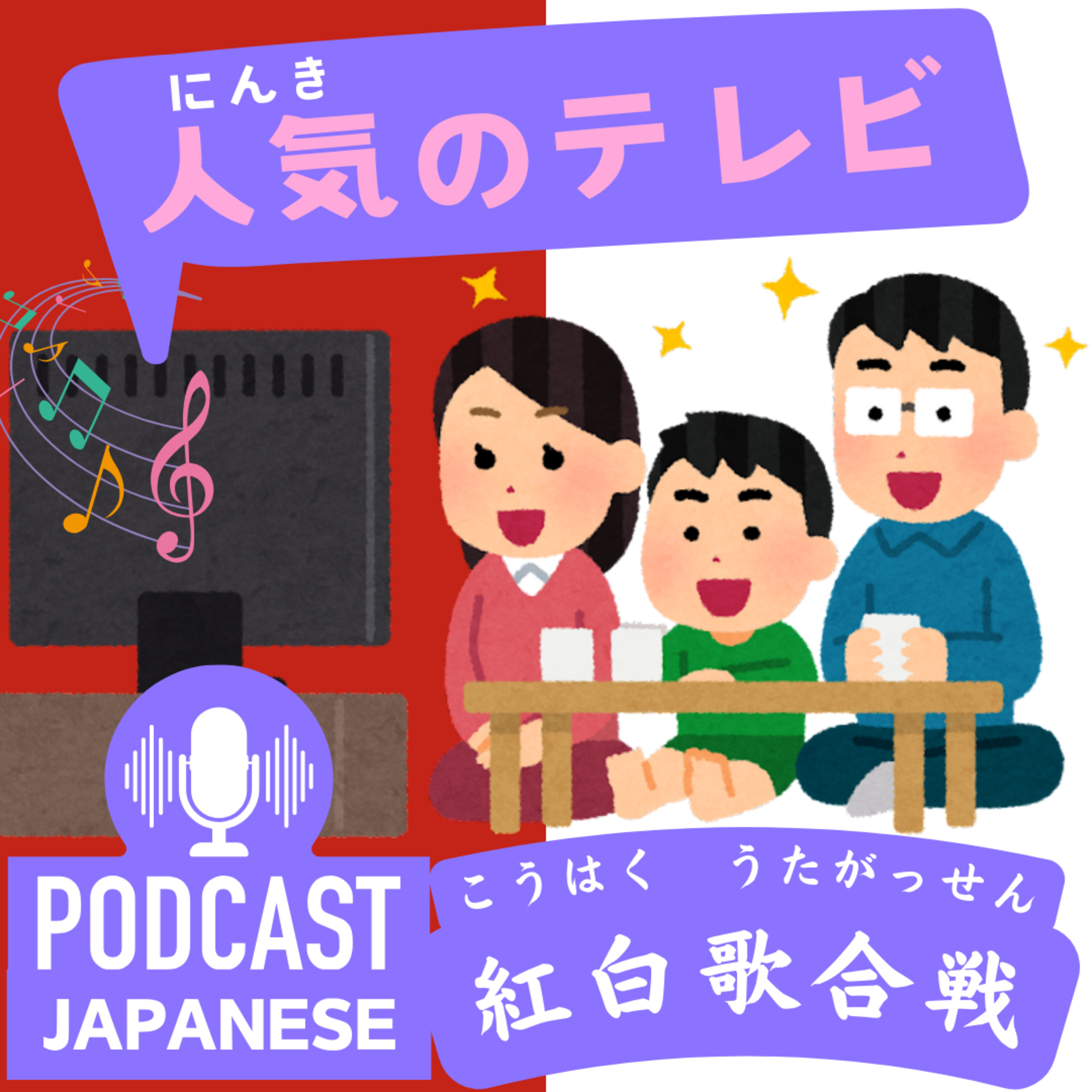 🌸183:人気のテレビ番組「紅白歌合戦（こうはくうたがっせん）」〈日本語聴解Japanese Podcast〉