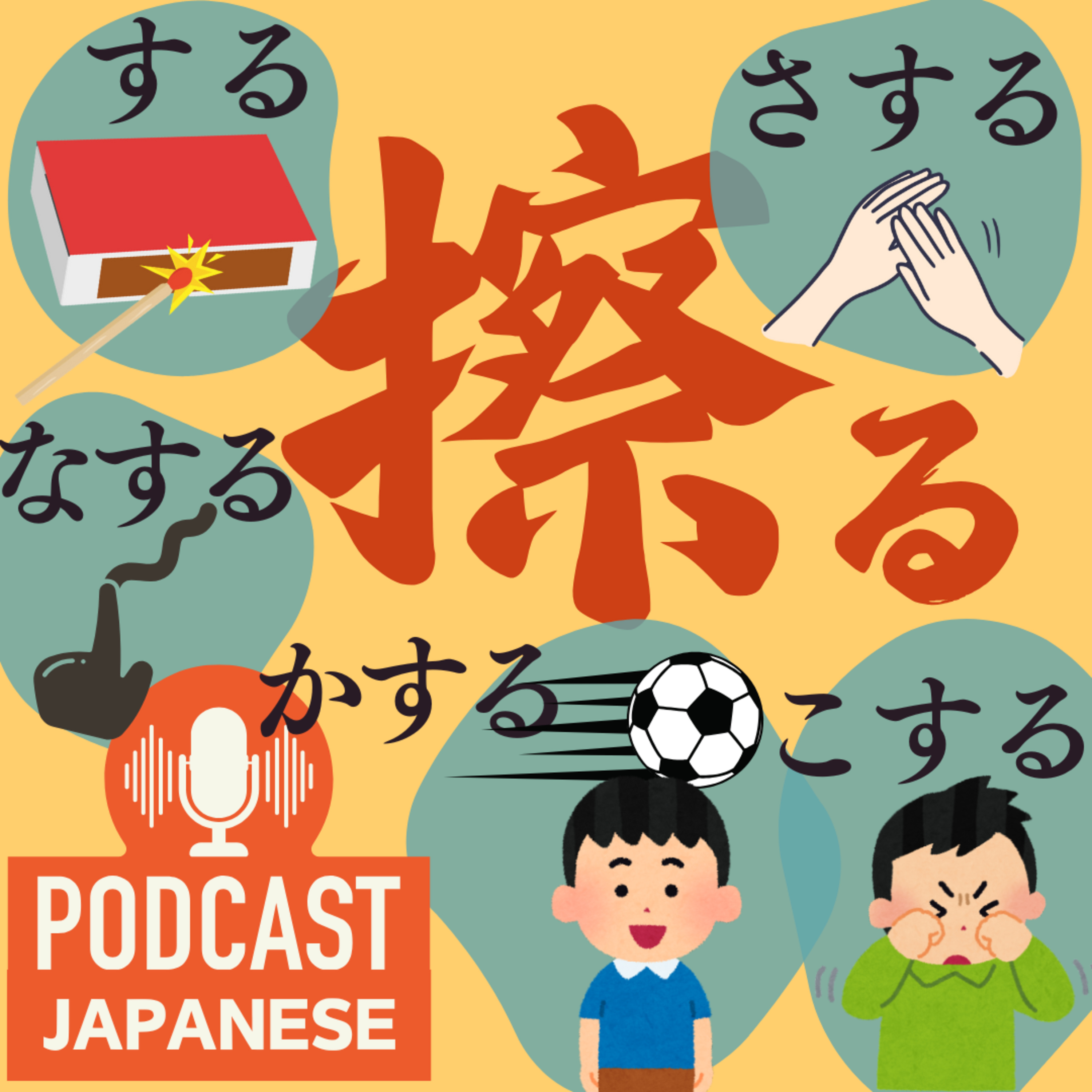 🌸276:「する」「さする」「かする」「こする」「なする」全部「擦る」！意味のちがいを紹介！〈日本語聴解 Japanese Podcast〉