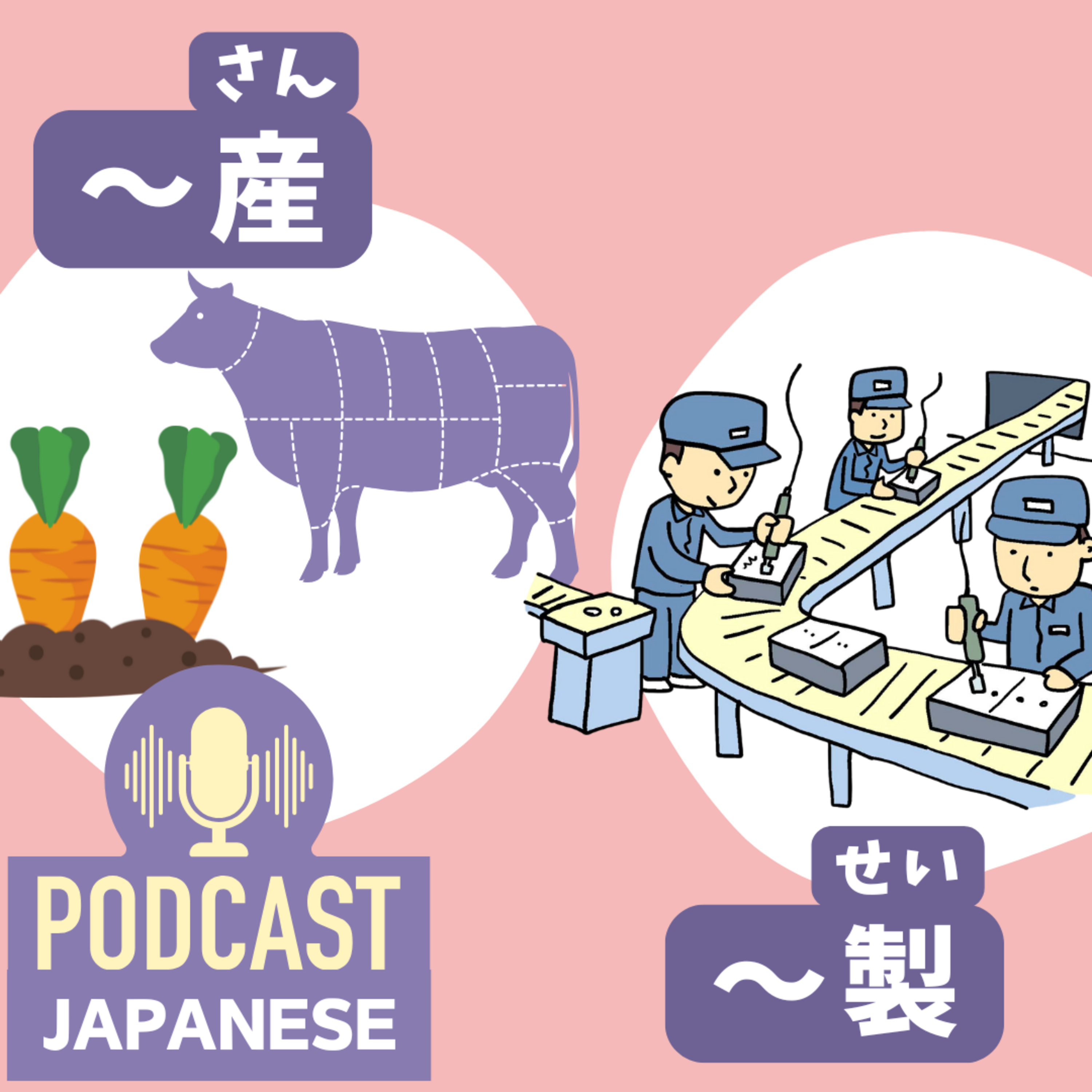 🌸422:「〜産（さん）」「〜製（せい）」のちがい〈日本語聴解 Japanese Podcast〉