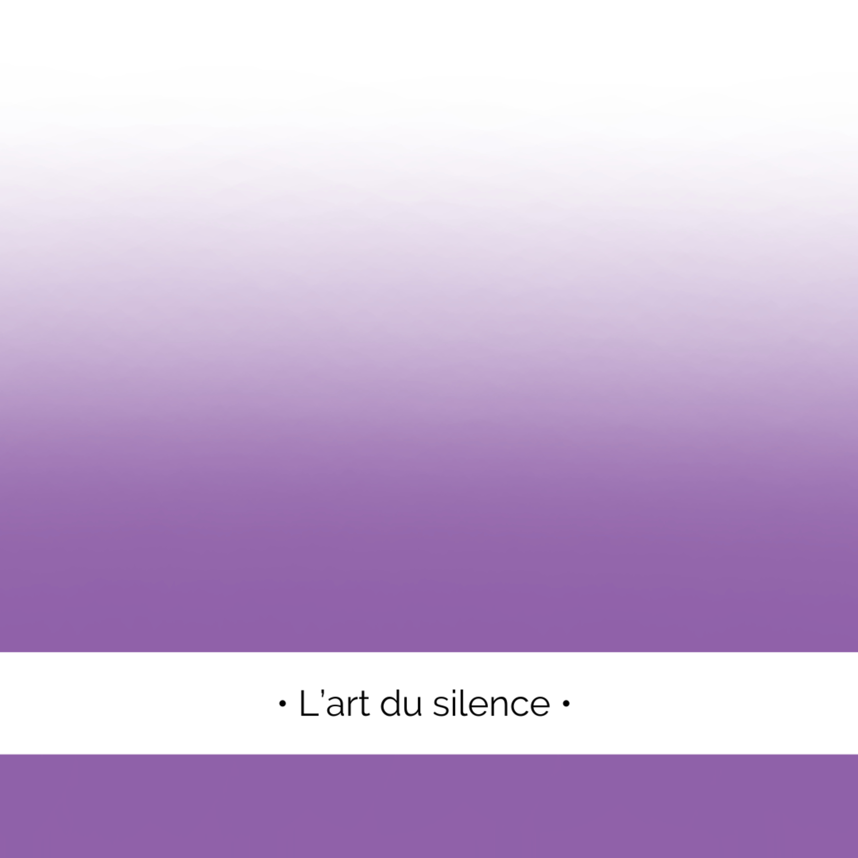 ✨ Le pouvoir du silence...
