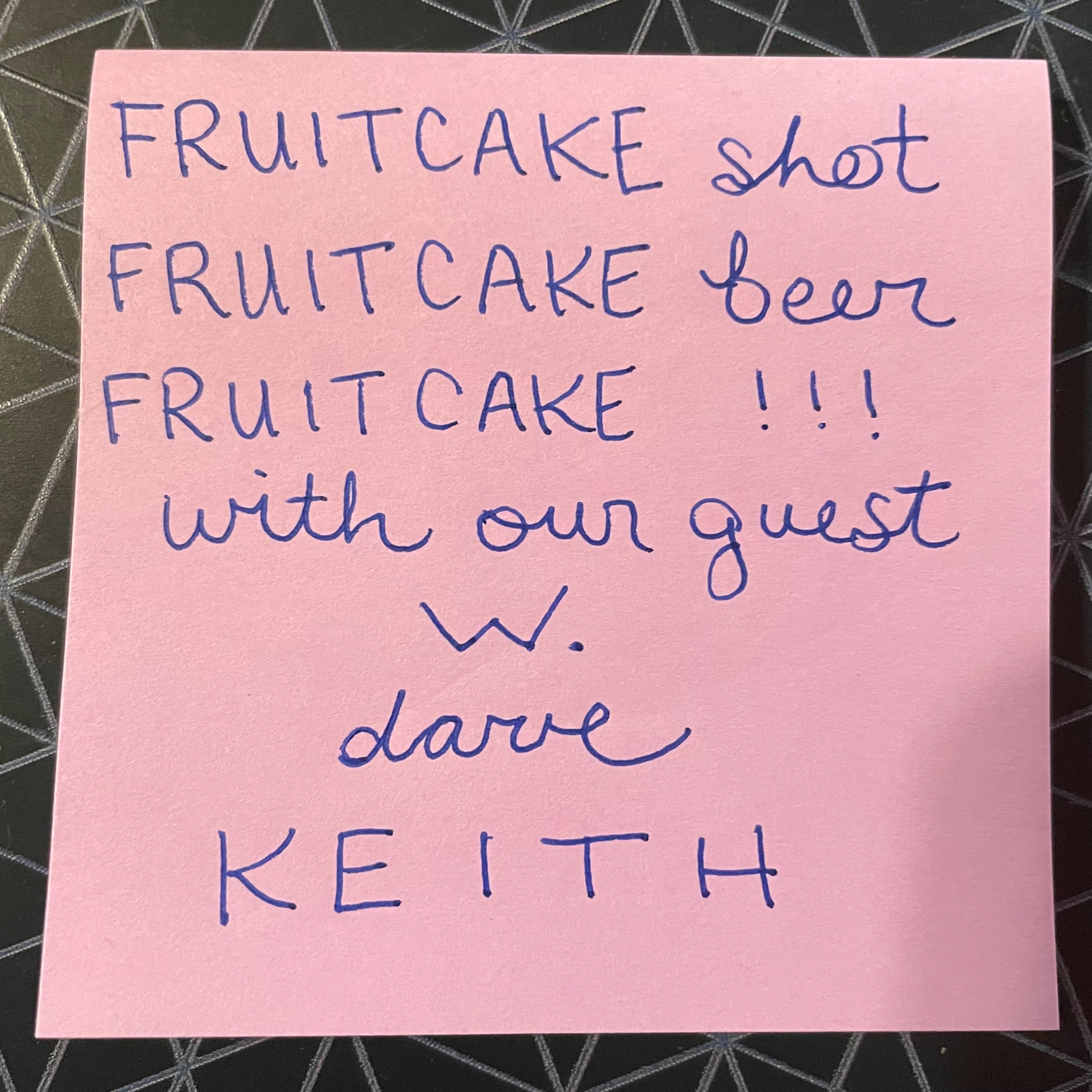 Ep. 25 | Fruitcake Shot Fruitcake Beer Fruitcake